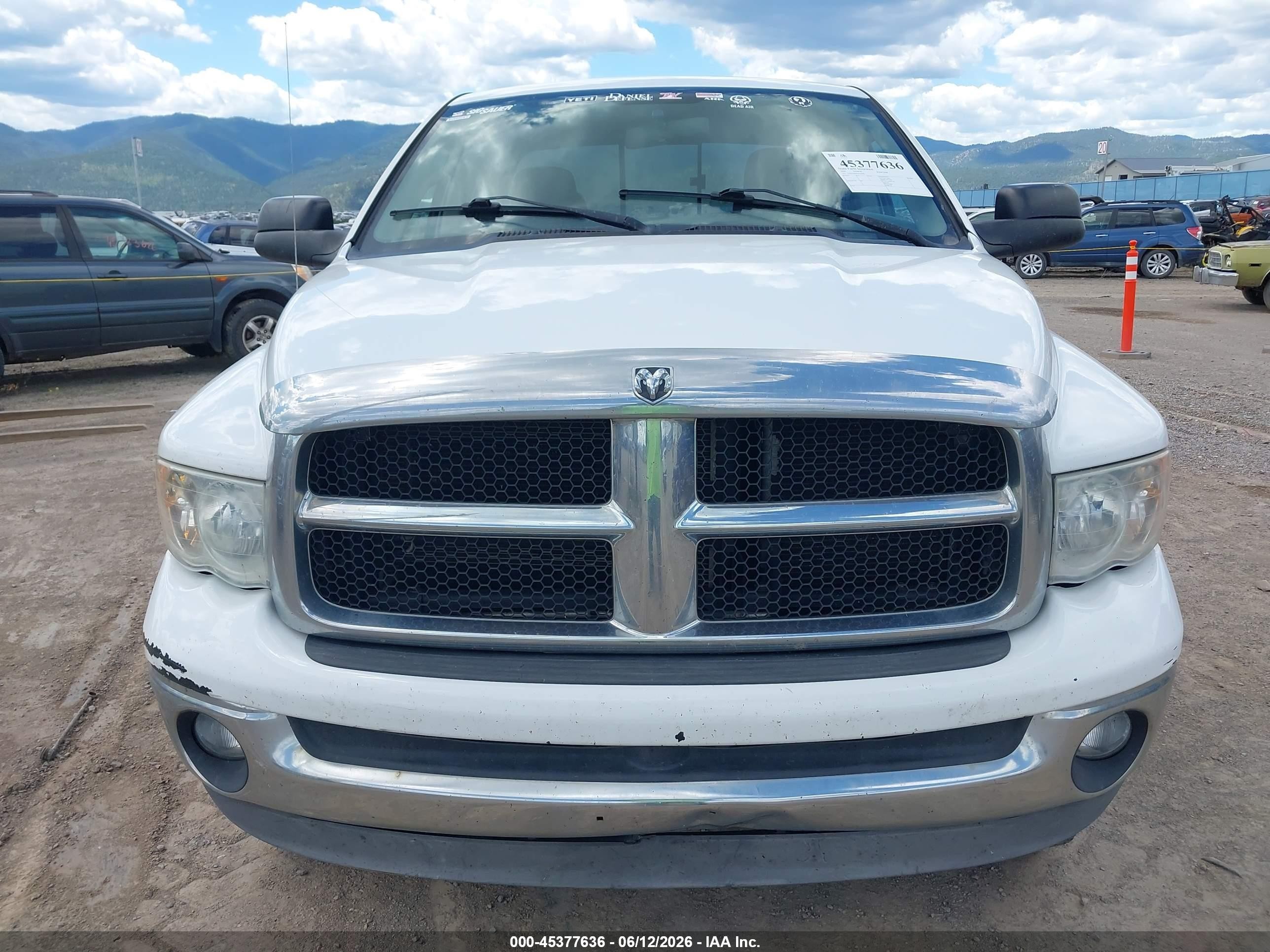 2004 Dodge Ram 2500 Slt/laramie Белый vin: 1D7KU28D14J255956