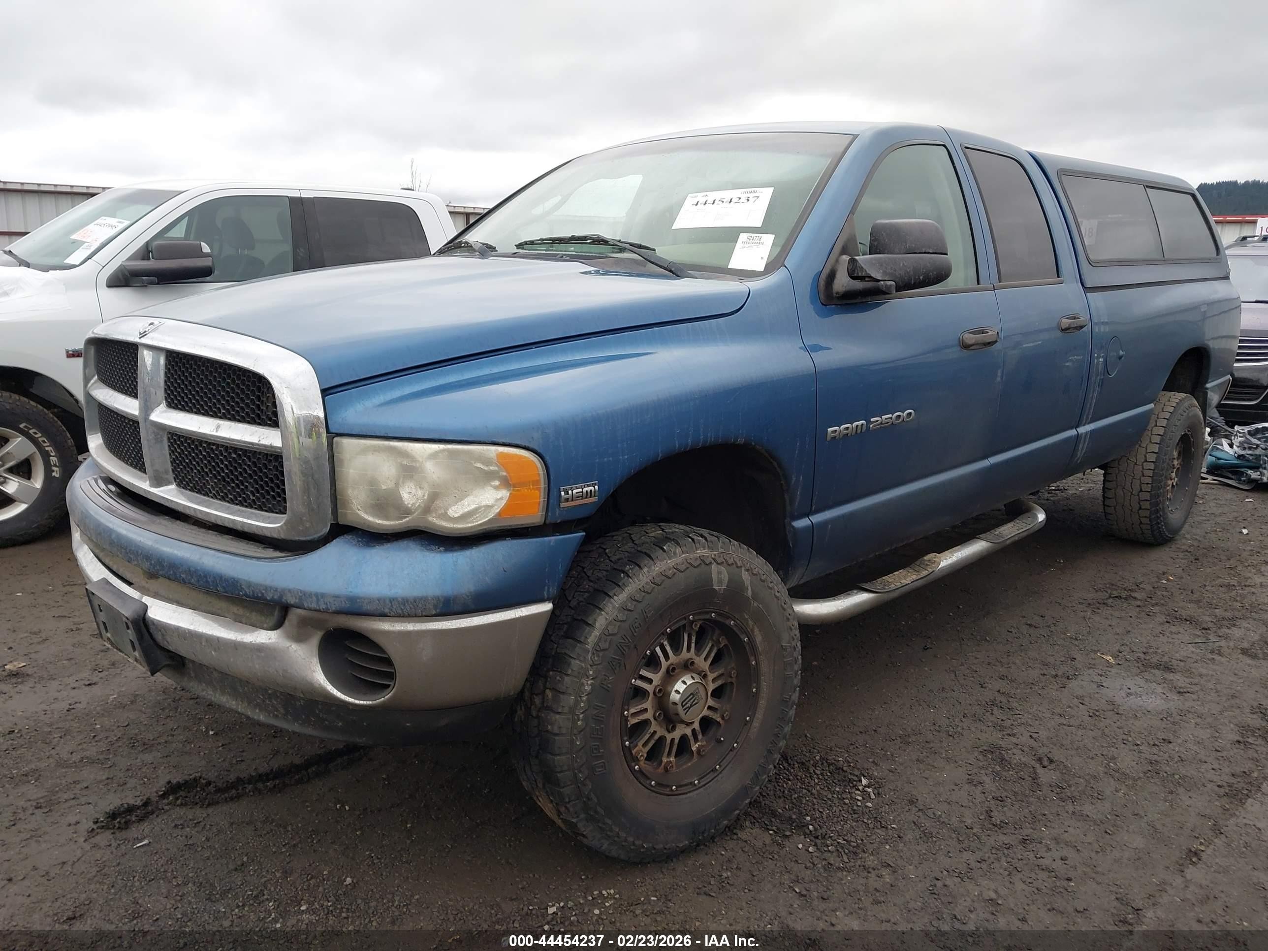2003 Dodge Ram 2500 Slt/laramie/st Синий vin: 1D7KU28D83J640087