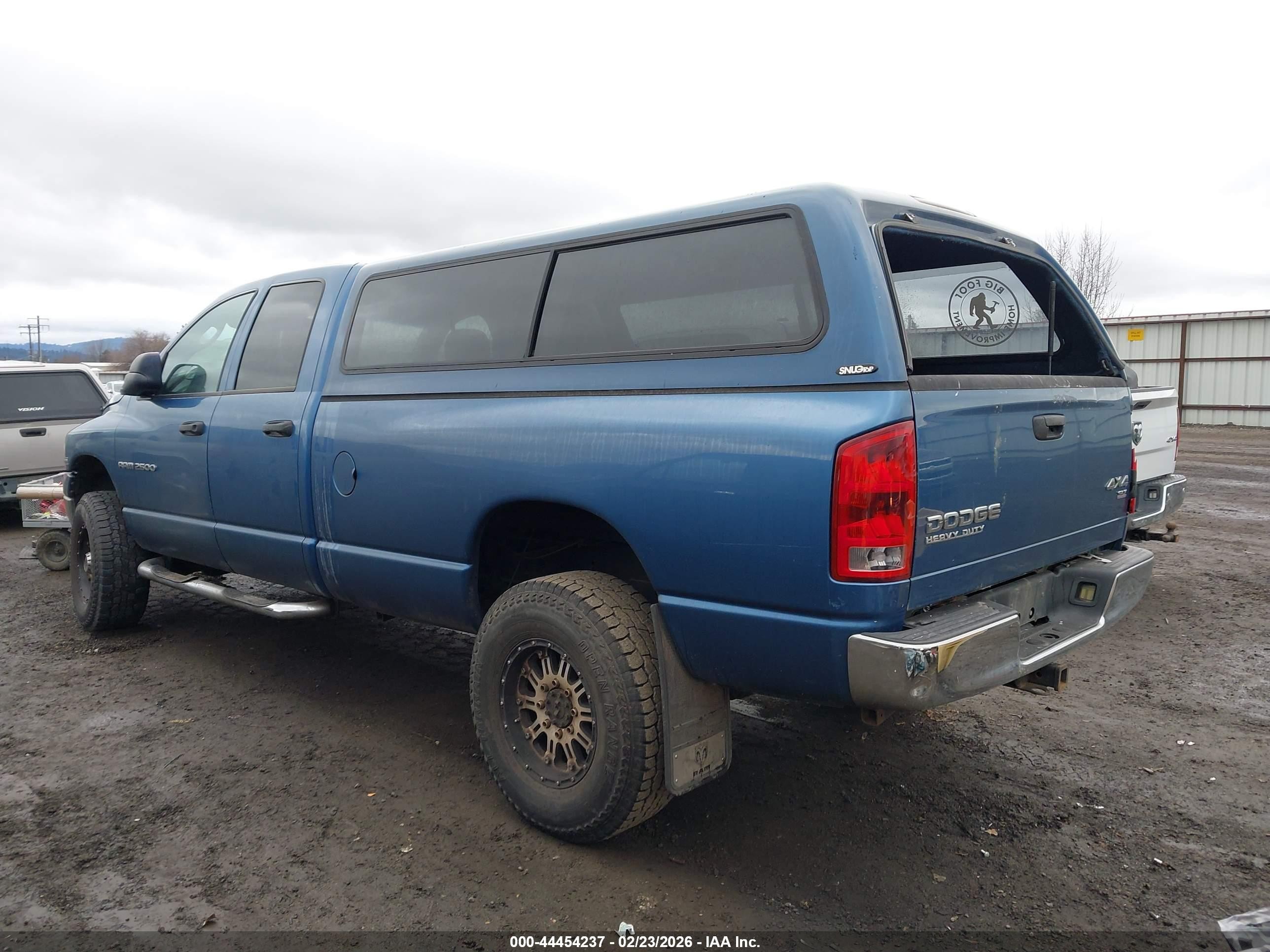 2003 Dodge Ram 2500 Slt/laramie/st Синий vin: 1D7KU28D83J640087