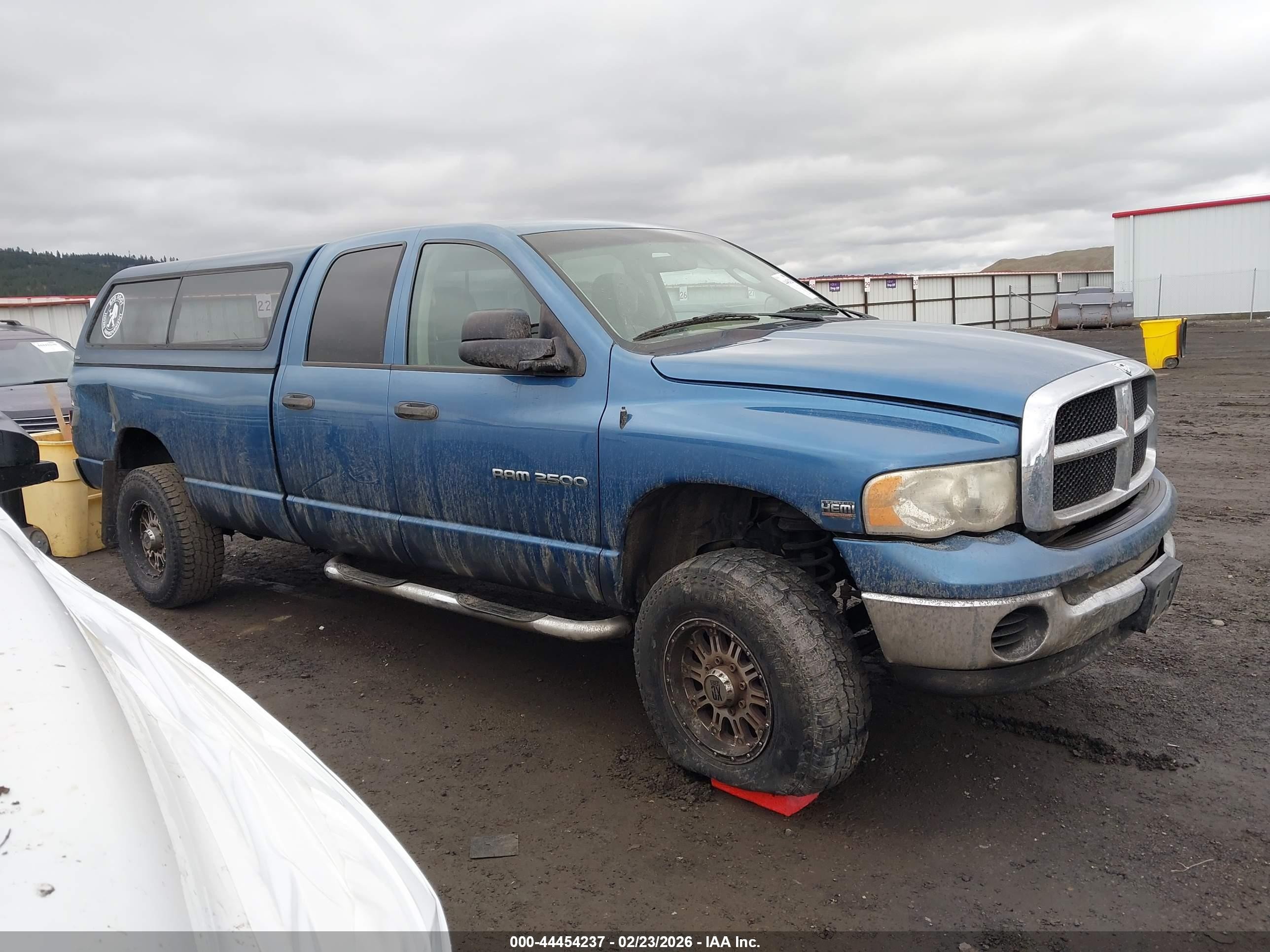 2003 Dodge Ram 2500 Slt/laramie/st Синий vin: 1D7KU28D83J640087
