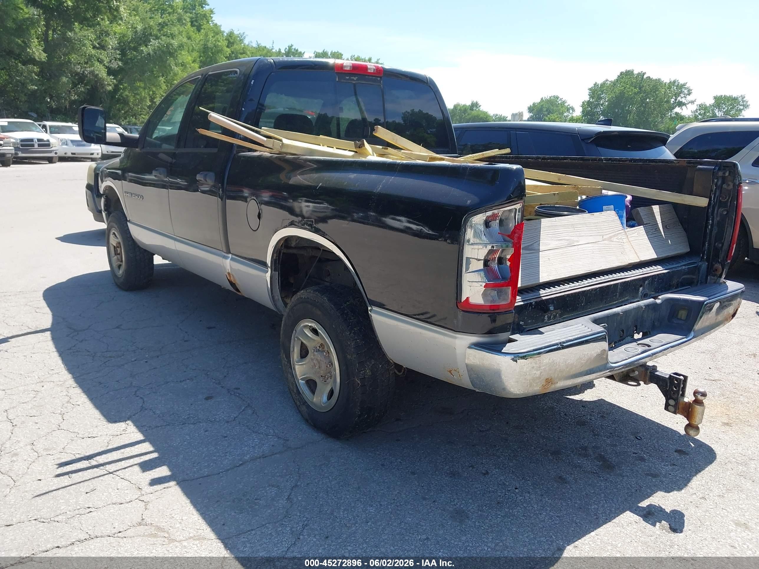 2004 Dodge Ram 2500 Slt/laramie Black vin: 1D7KU28DX4J269967