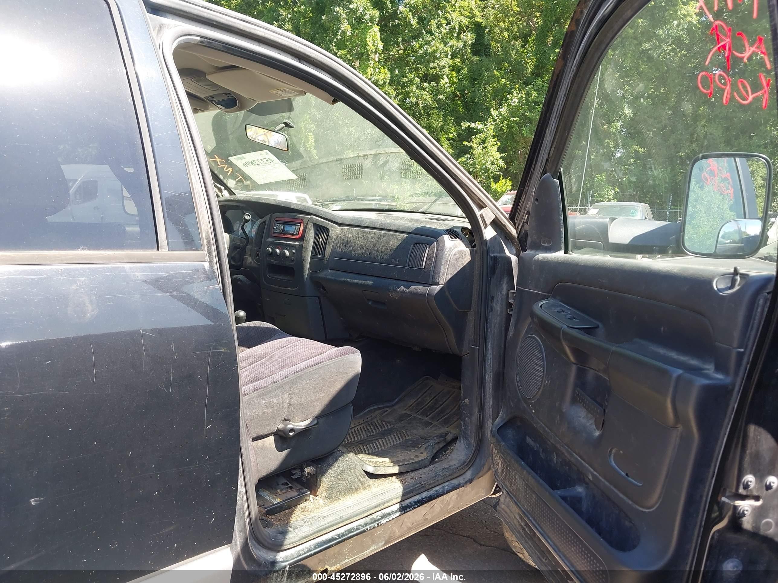 2004 Dodge Ram 2500 Slt/laramie Black vin: 1D7KU28DX4J269967