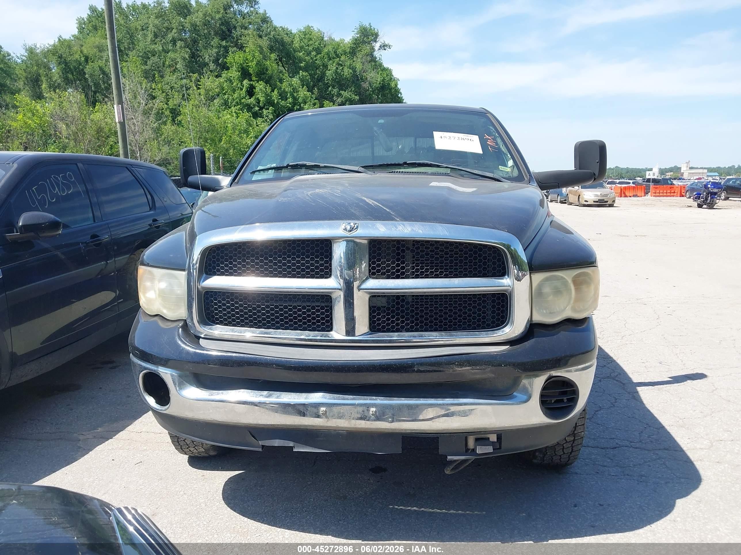 2004 Dodge Ram 2500 Slt/laramie Black vin: 1D7KU28DX4J269967