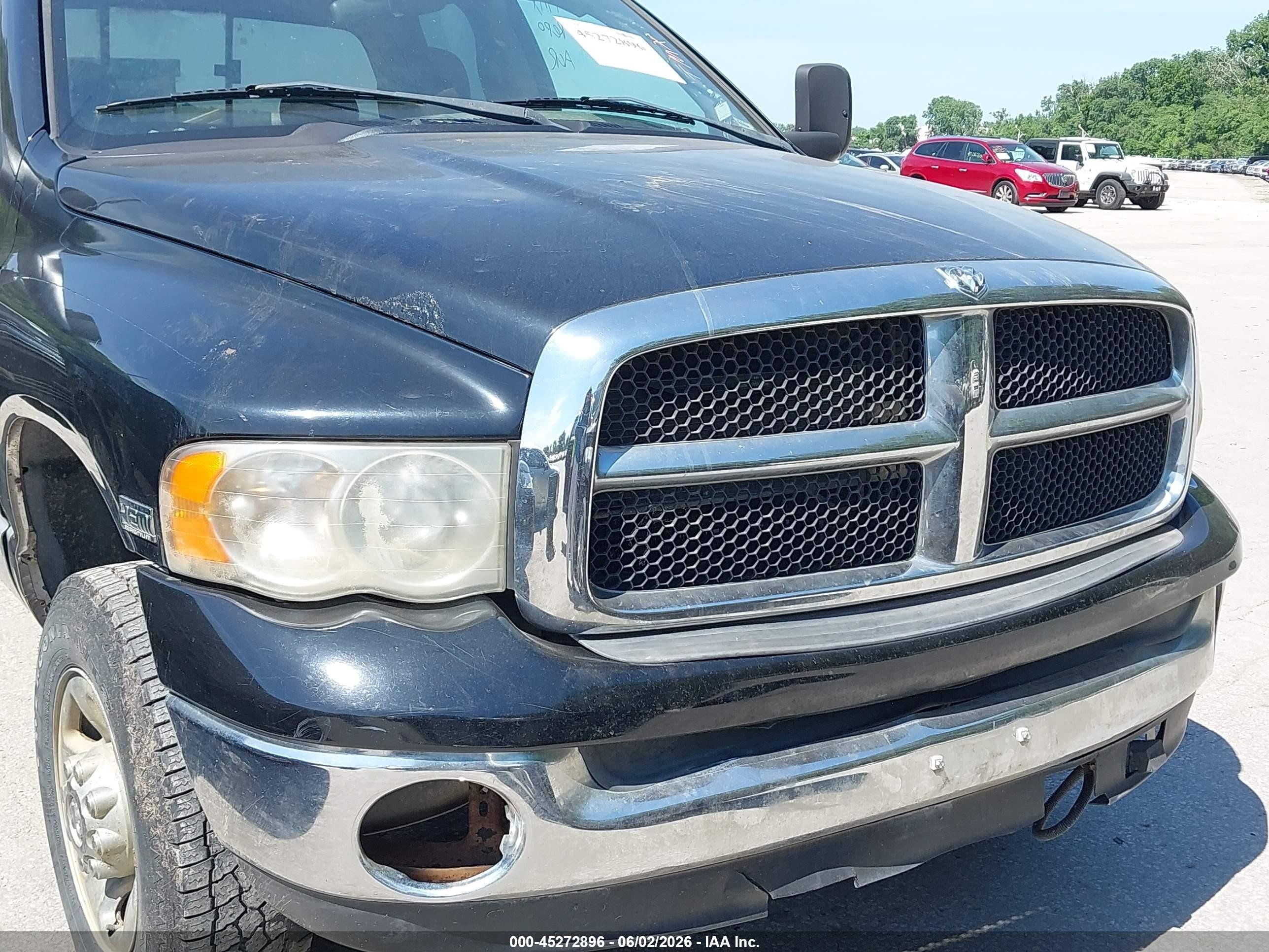 2004 Dodge Ram 2500 Slt/laramie Black vin: 1D7KU28DX4J269967