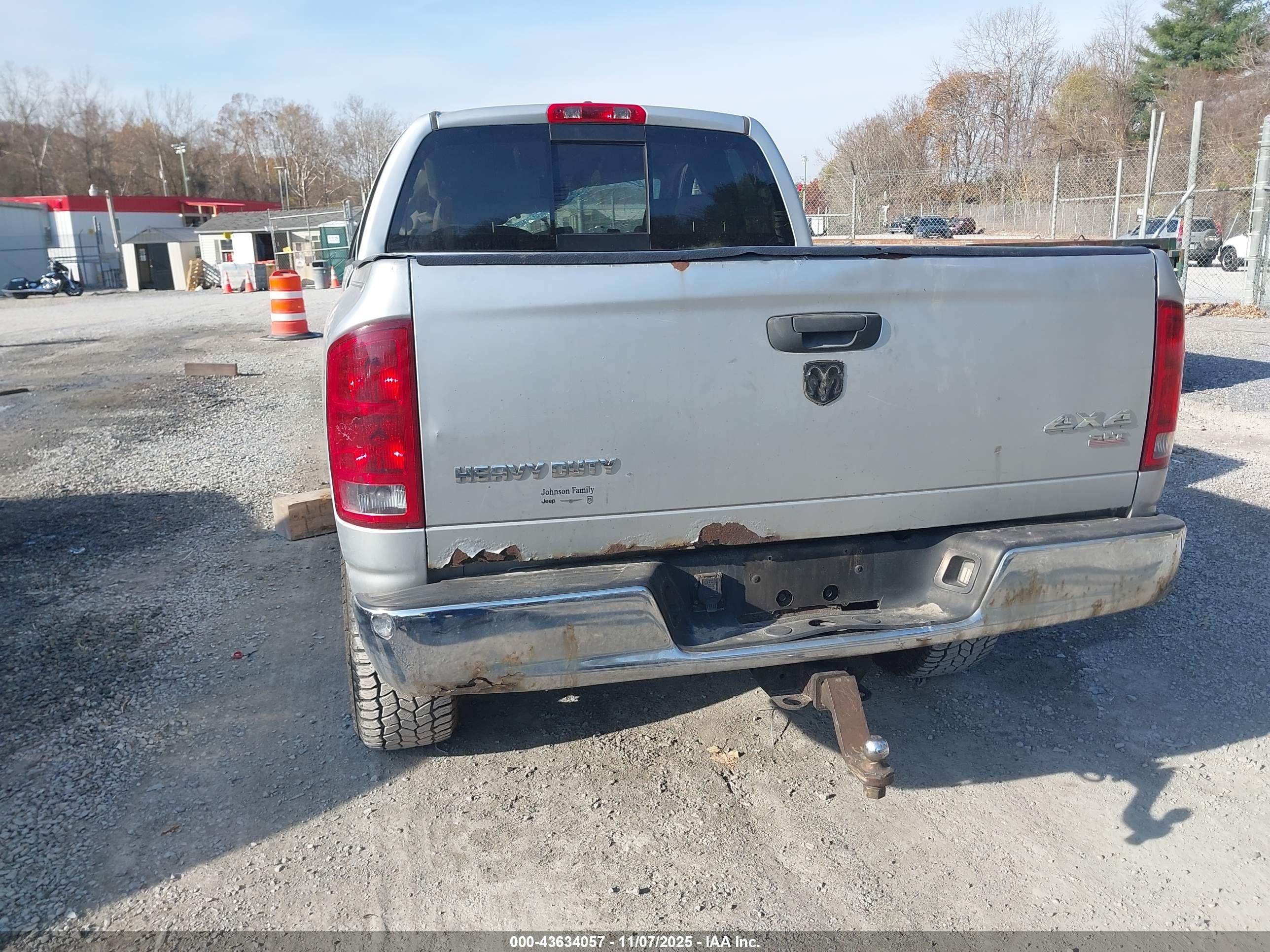 2006 Dodge Ram 2500 Slt/trx4 Off Road/sport/power Wagon vin: 1D7Ks28CX6J187995