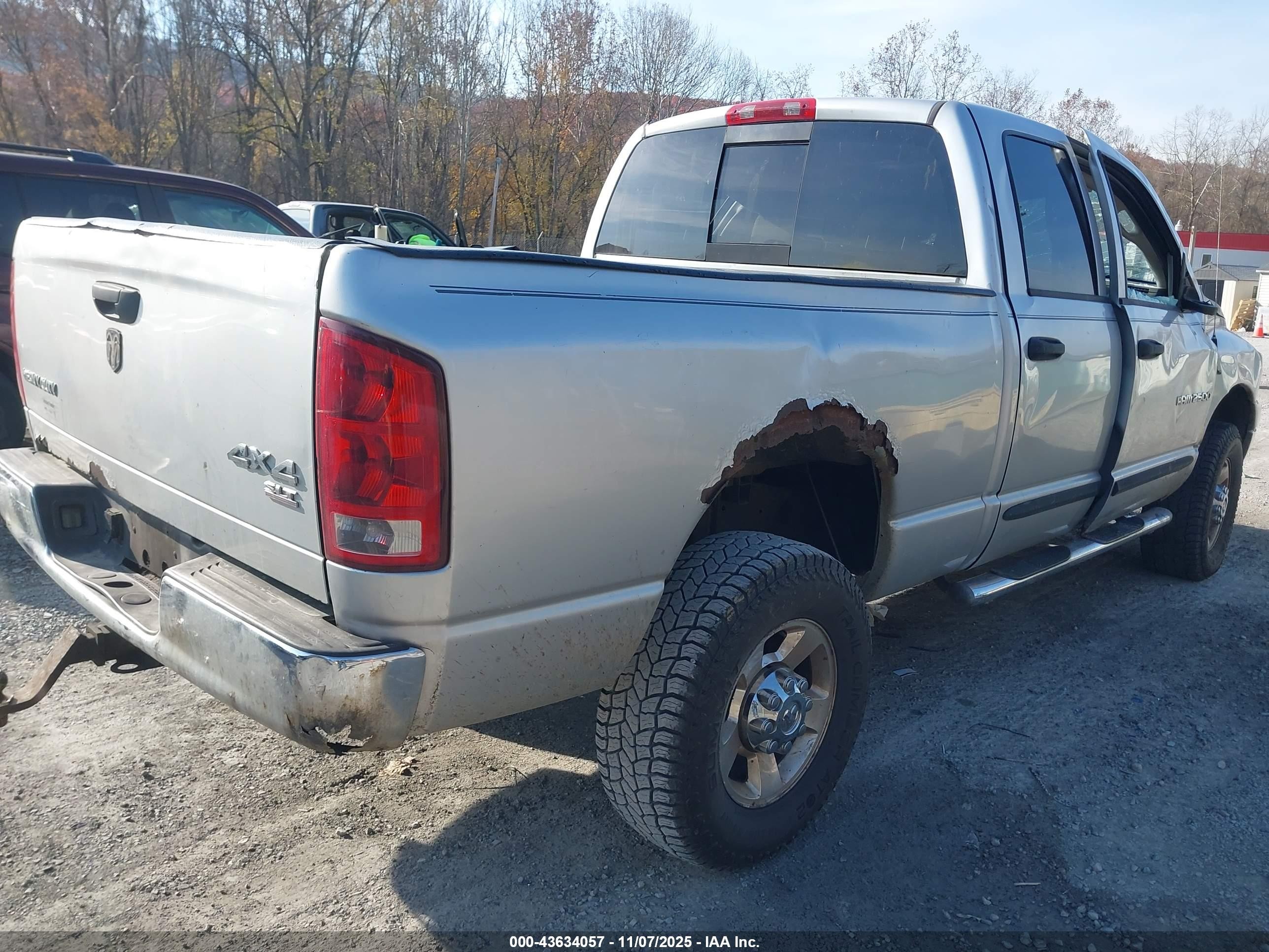 2006 Dodge Ram 2500 Slt/trx4 Off Road/sport/power Wagon vin: 1D7Ks28CX6J187995
