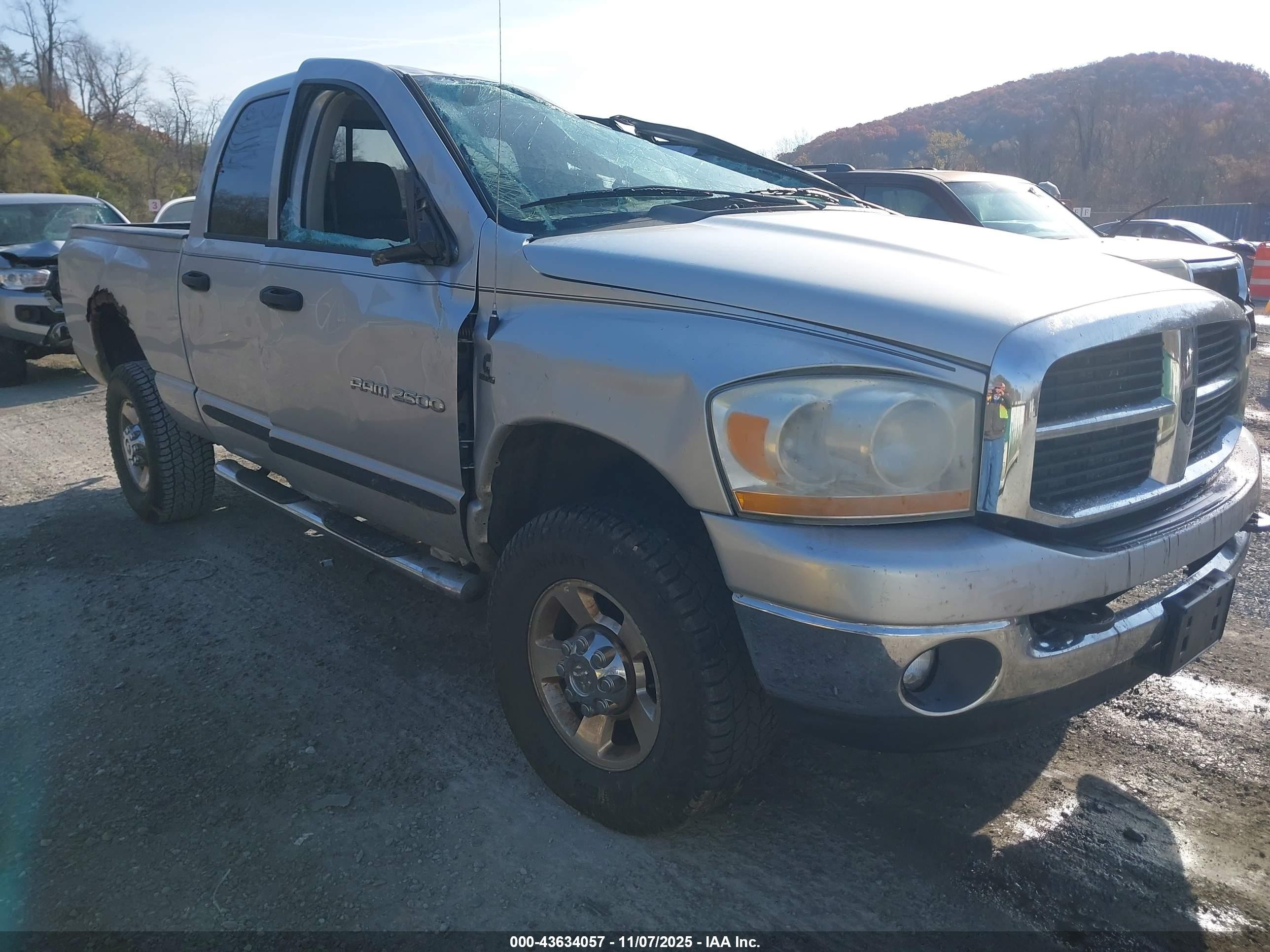 2006 Dodge Ram 2500 Slt/trx4 Off Road/sport/power Wagon vin: 1D7Ks28CX6J187995