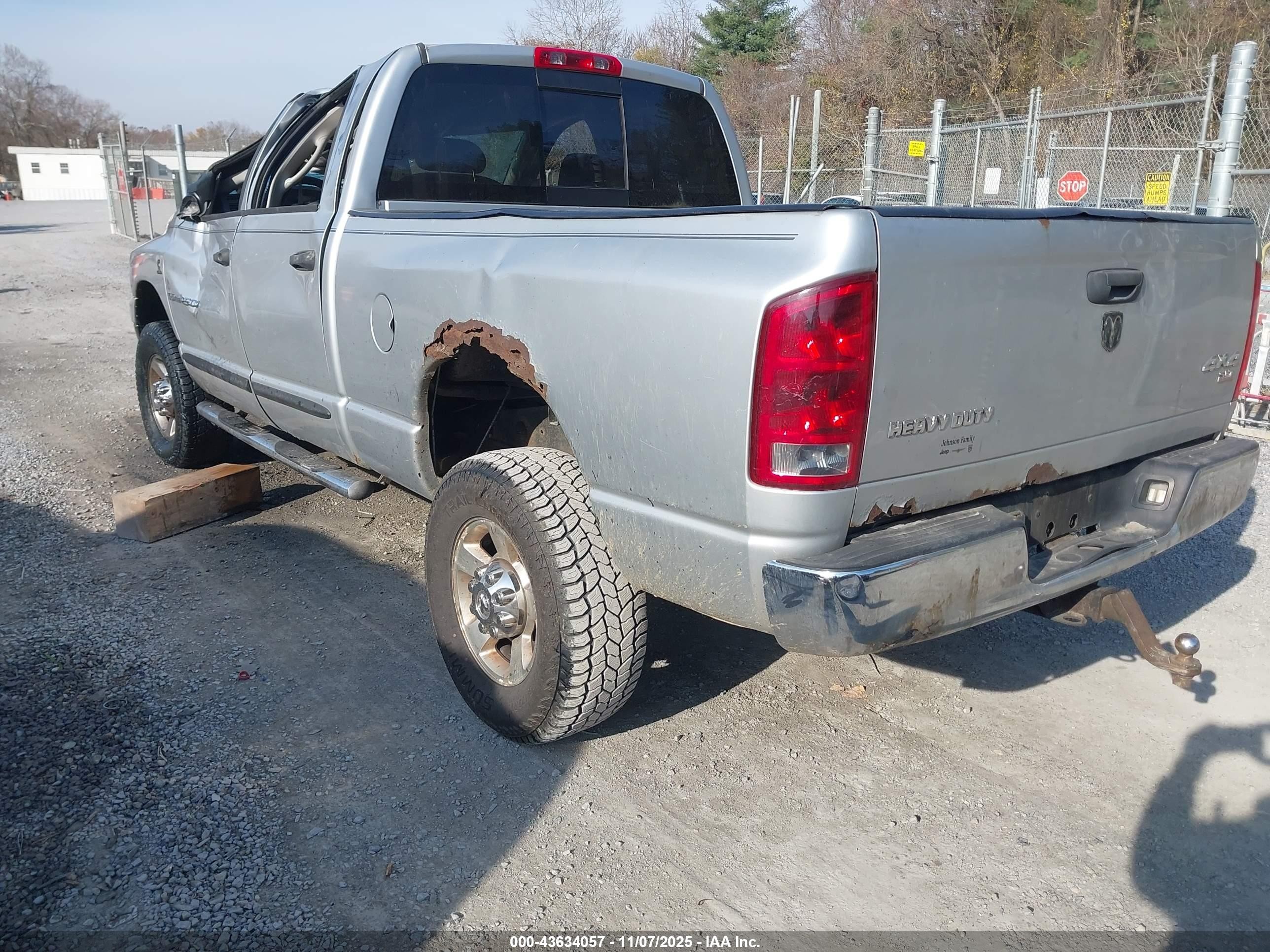 2006 Dodge Ram 2500 Slt/trx4 Off Road/sport/power Wagon vin: 1D7Ks28CX6J187995