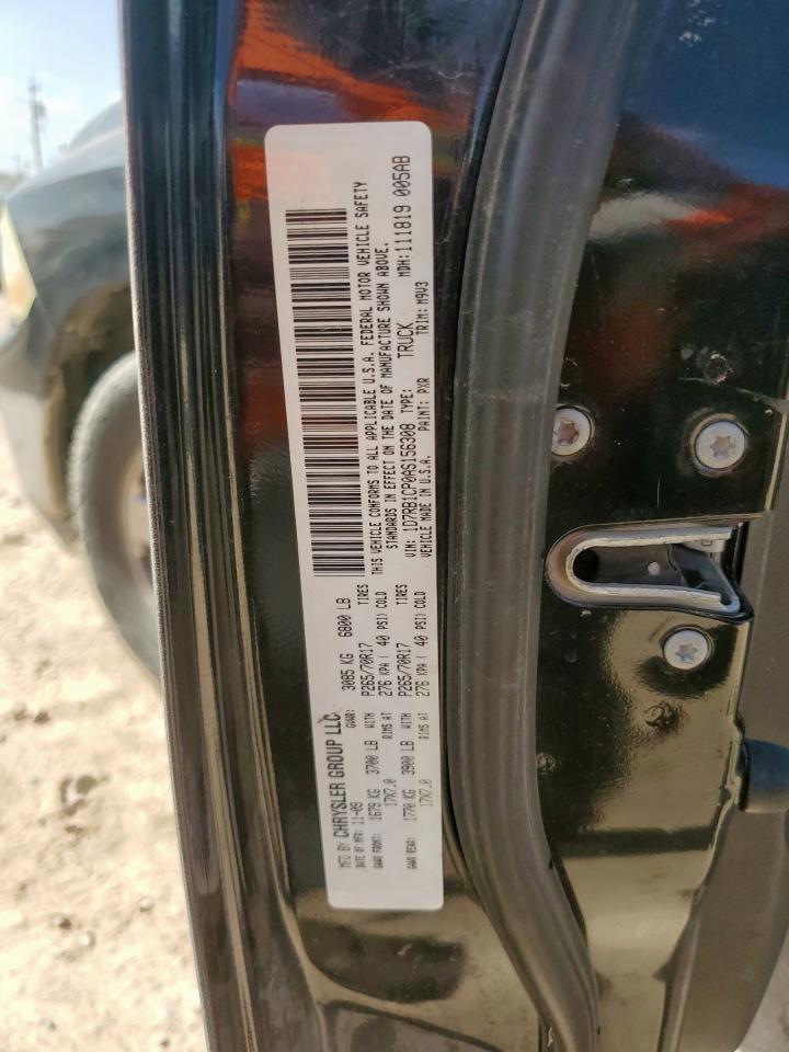 2010 Dodge Ram 1500 Black vin: 1D7RB1CP0AS156308