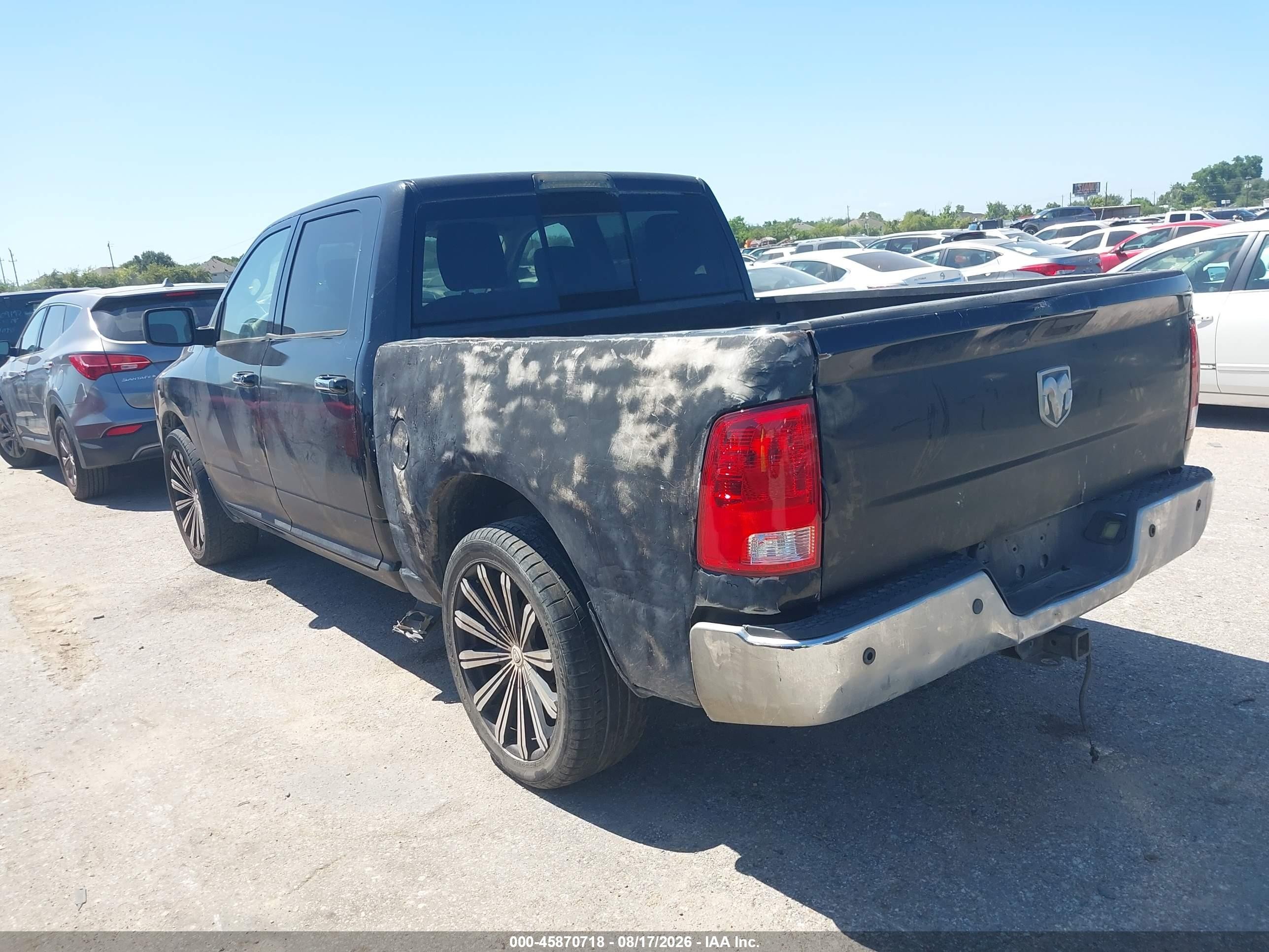 2011 Ram Ram 1500 Slt Черный vin: 1D7RB1CP0BS624118