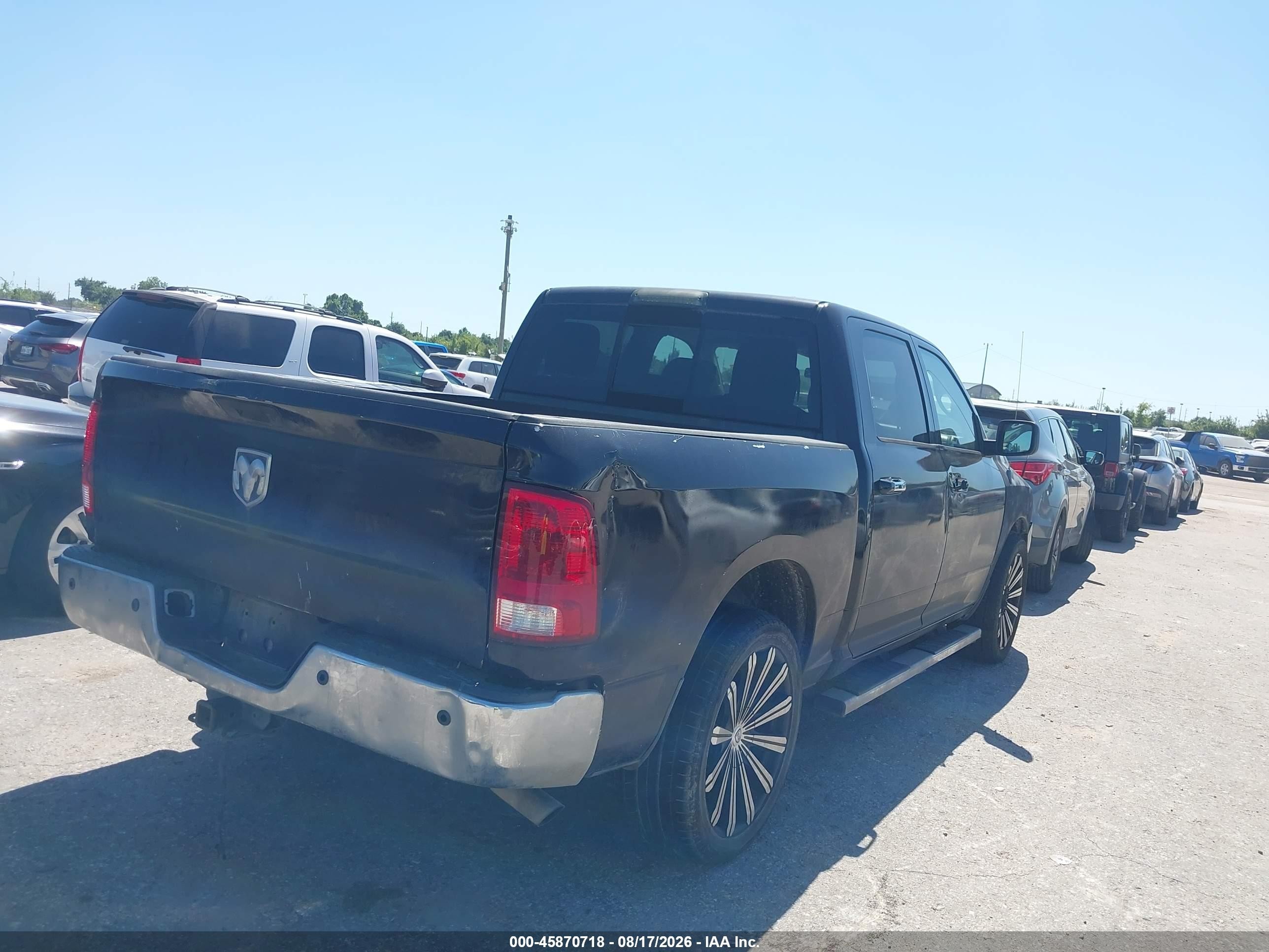 2011 Ram Ram 1500 Slt Черный vin: 1D7RB1CP0BS624118