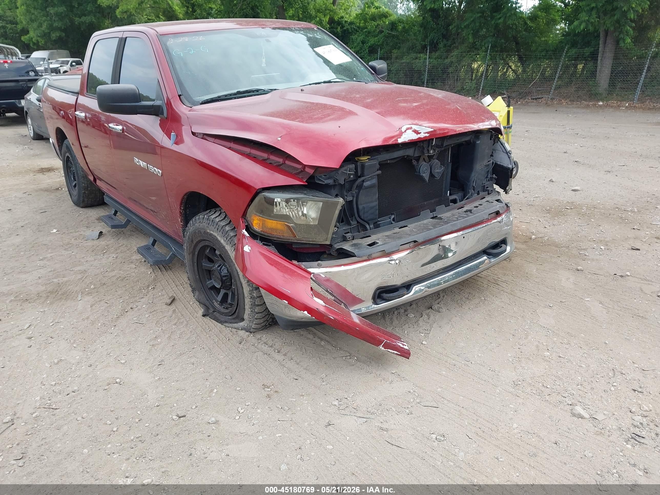 2011 Ram Ram 1500 Slt Burgundy vin: 1D7RB1CP1BS636830