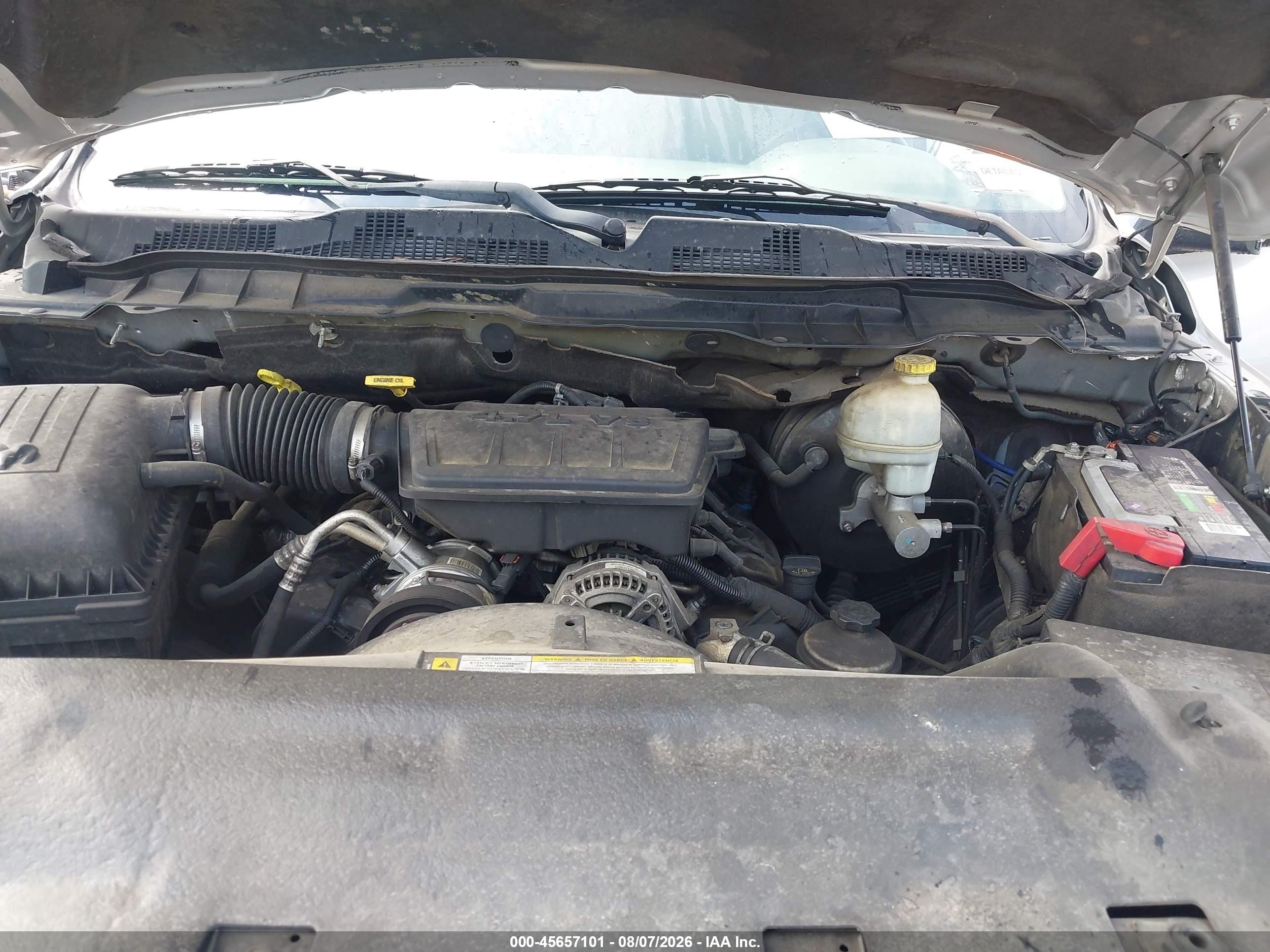 2010 Dodge Ram 1500 Slt/sport/trx Silver vin: 1D7RB1CP2AS156374