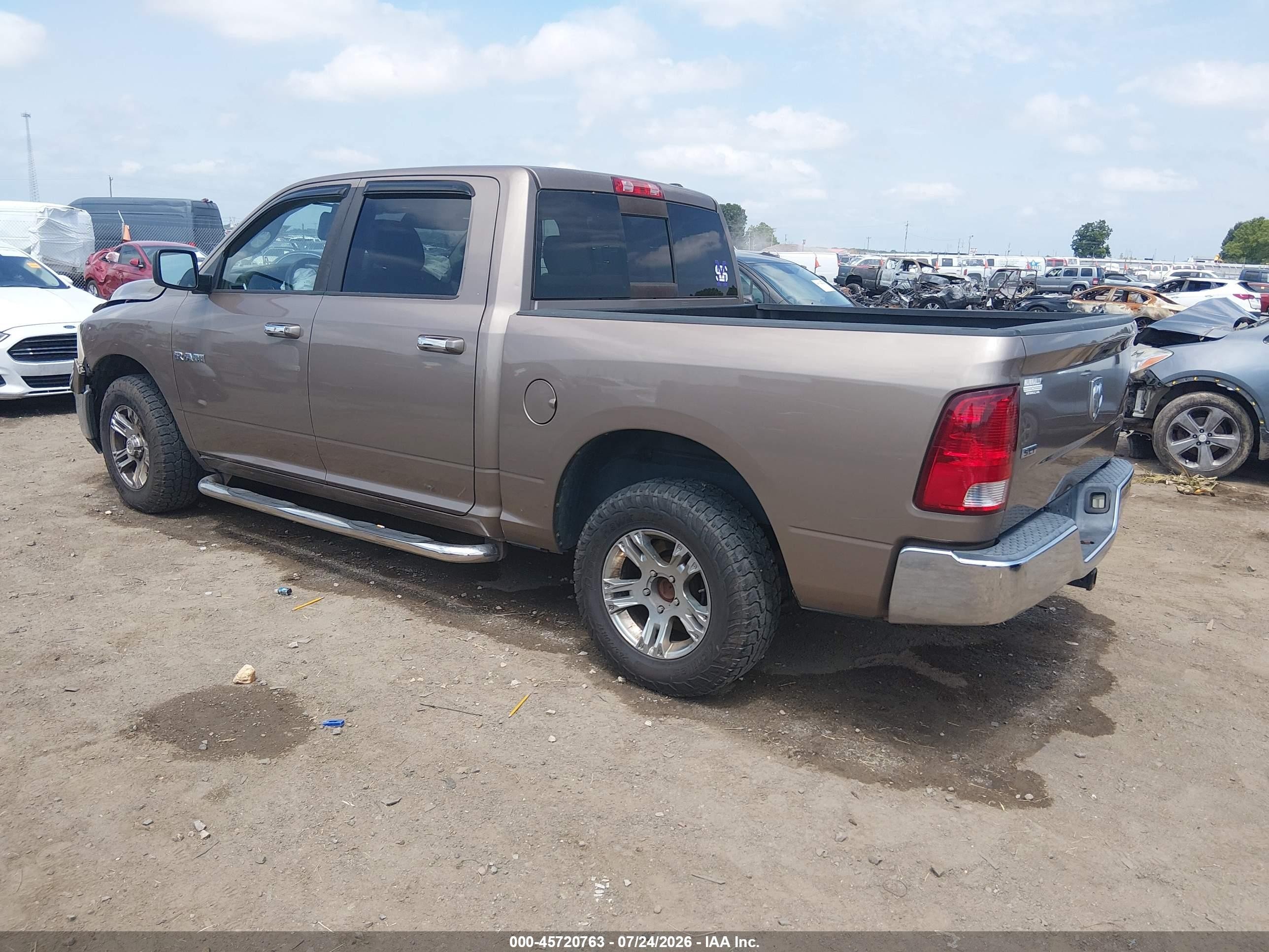 2010 Dodge Ram 1500 Slt/sport/trx Beige vin: 1D7RB1CP3AS141933