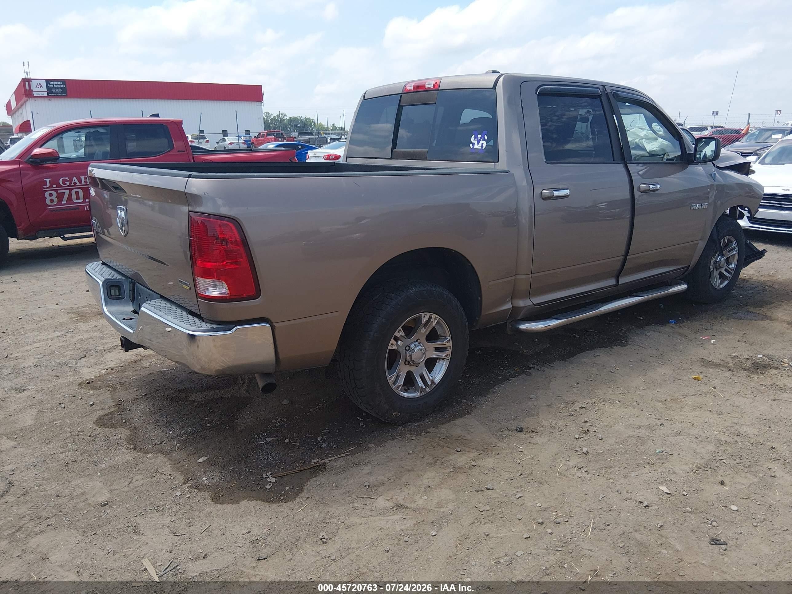 2010 Dodge Ram 1500 Slt/sport/trx Beige vin: 1D7RB1CP3AS141933