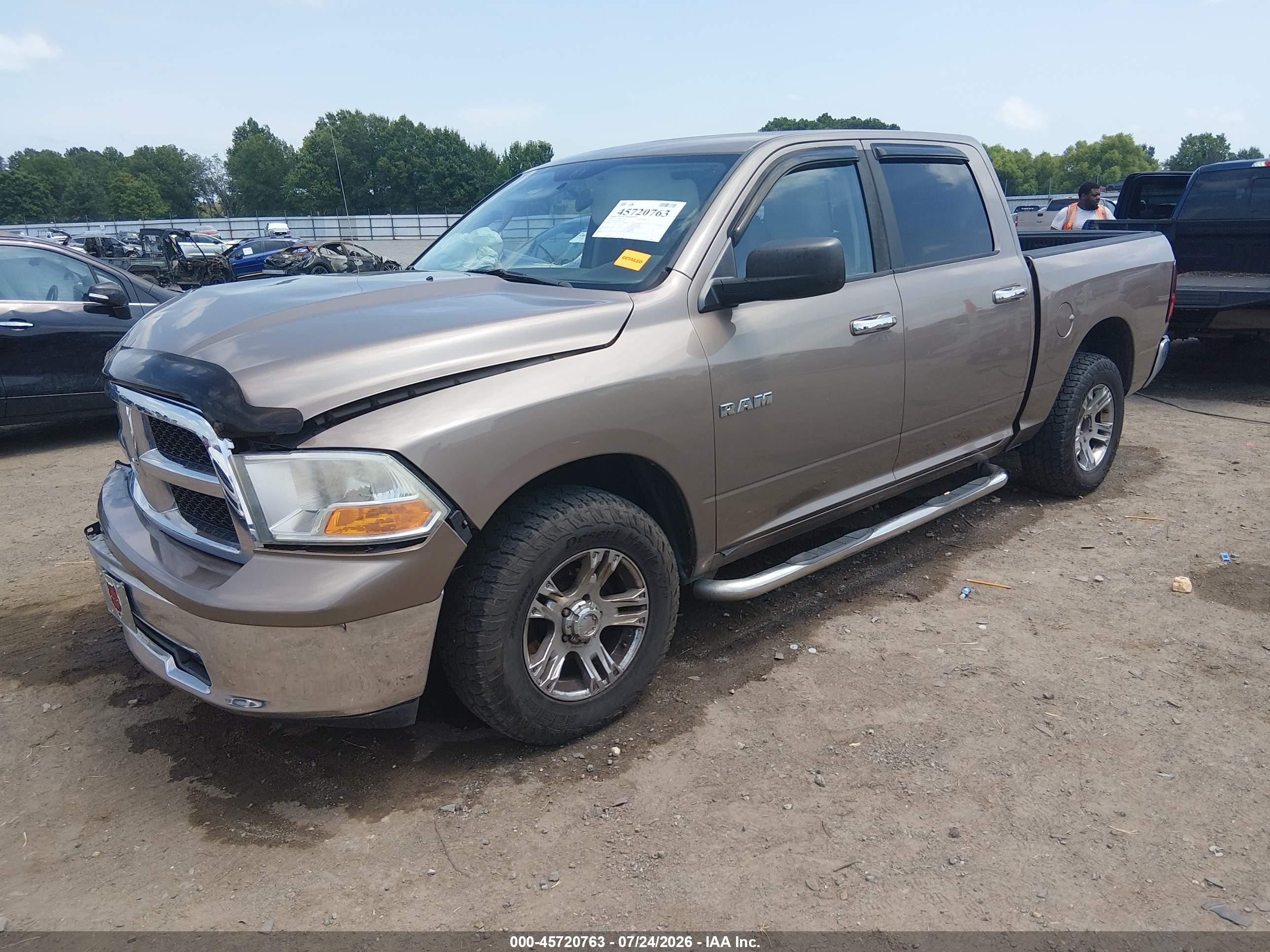 2010 Dodge Ram 1500 Slt/sport/trx Beige vin: 1D7RB1CP3AS141933