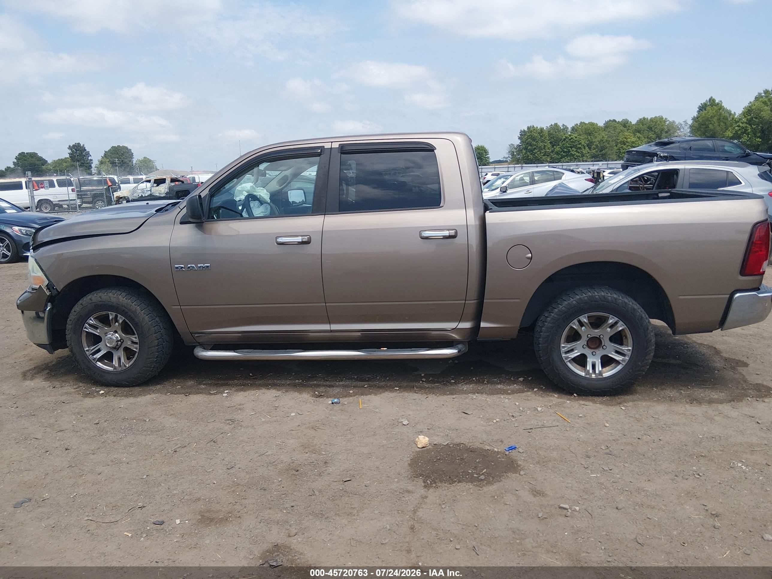 2010 Dodge Ram 1500 Slt/sport/trx Beige vin: 1D7RB1CP3AS141933