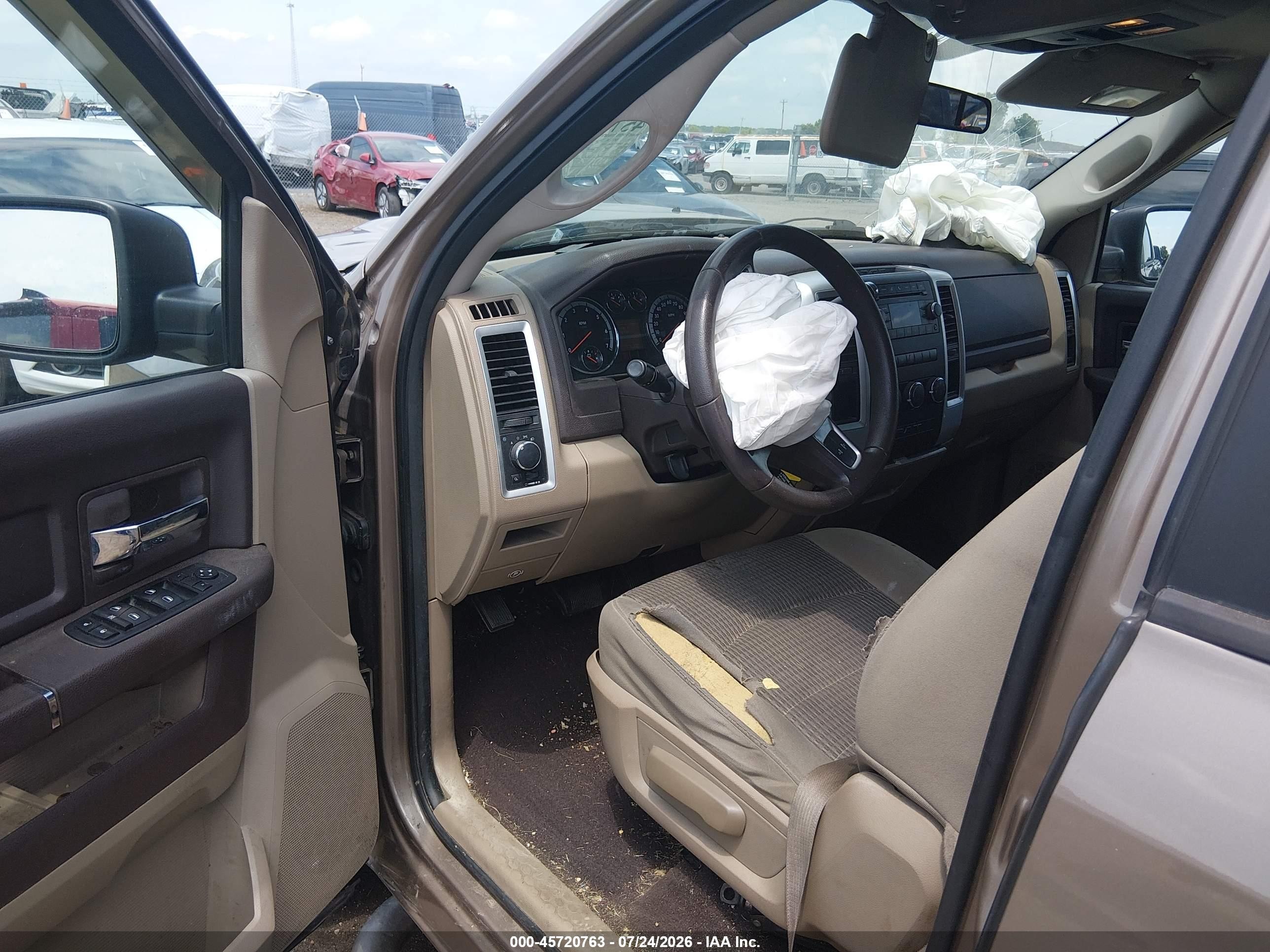 2010 Dodge Ram 1500 Slt/sport/trx Beige vin: 1D7RB1CP3AS141933