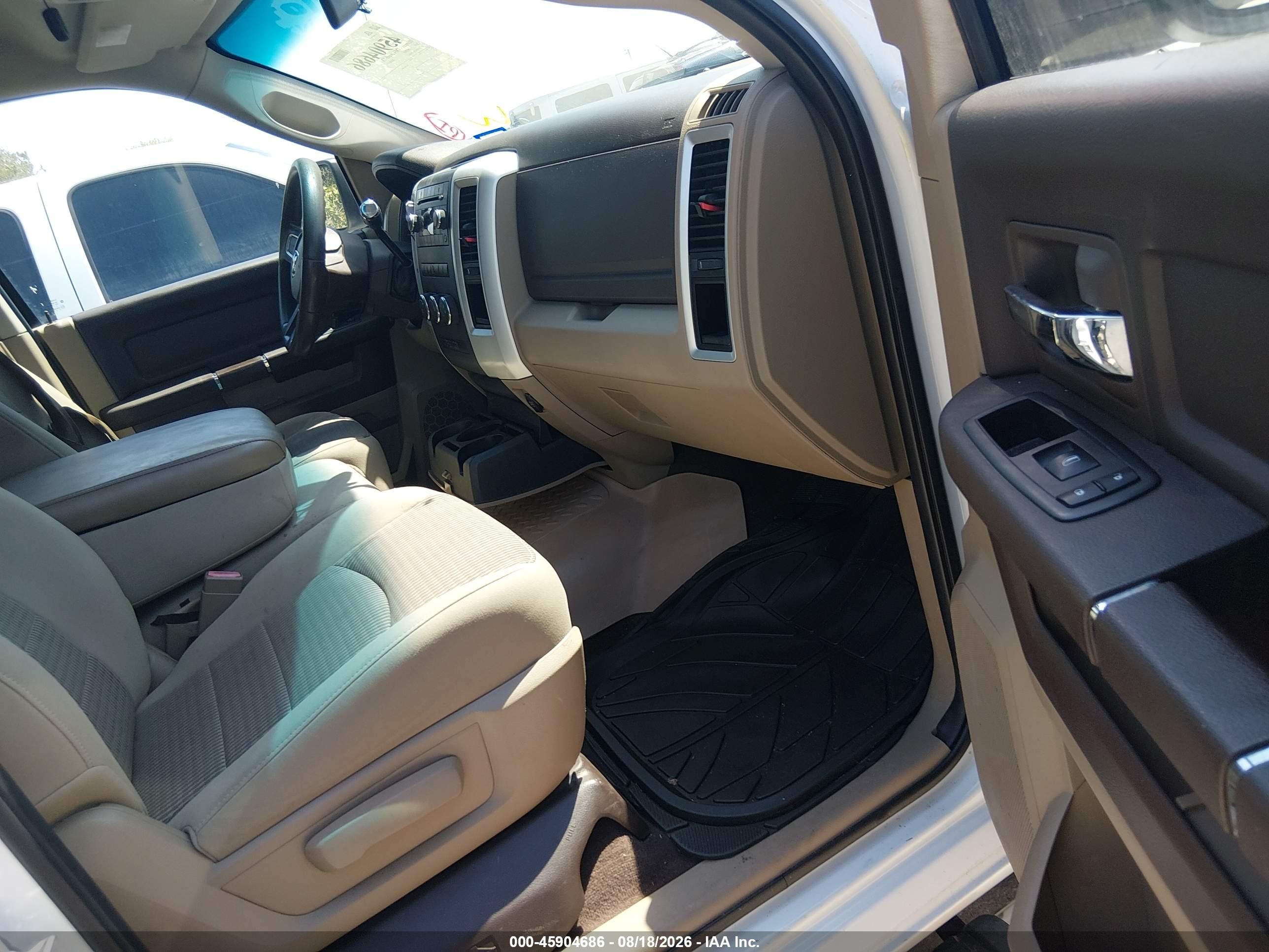 2010 Dodge Ram 1500 Slt/sport/trx White vin: 1D7RB1CP3AS189917