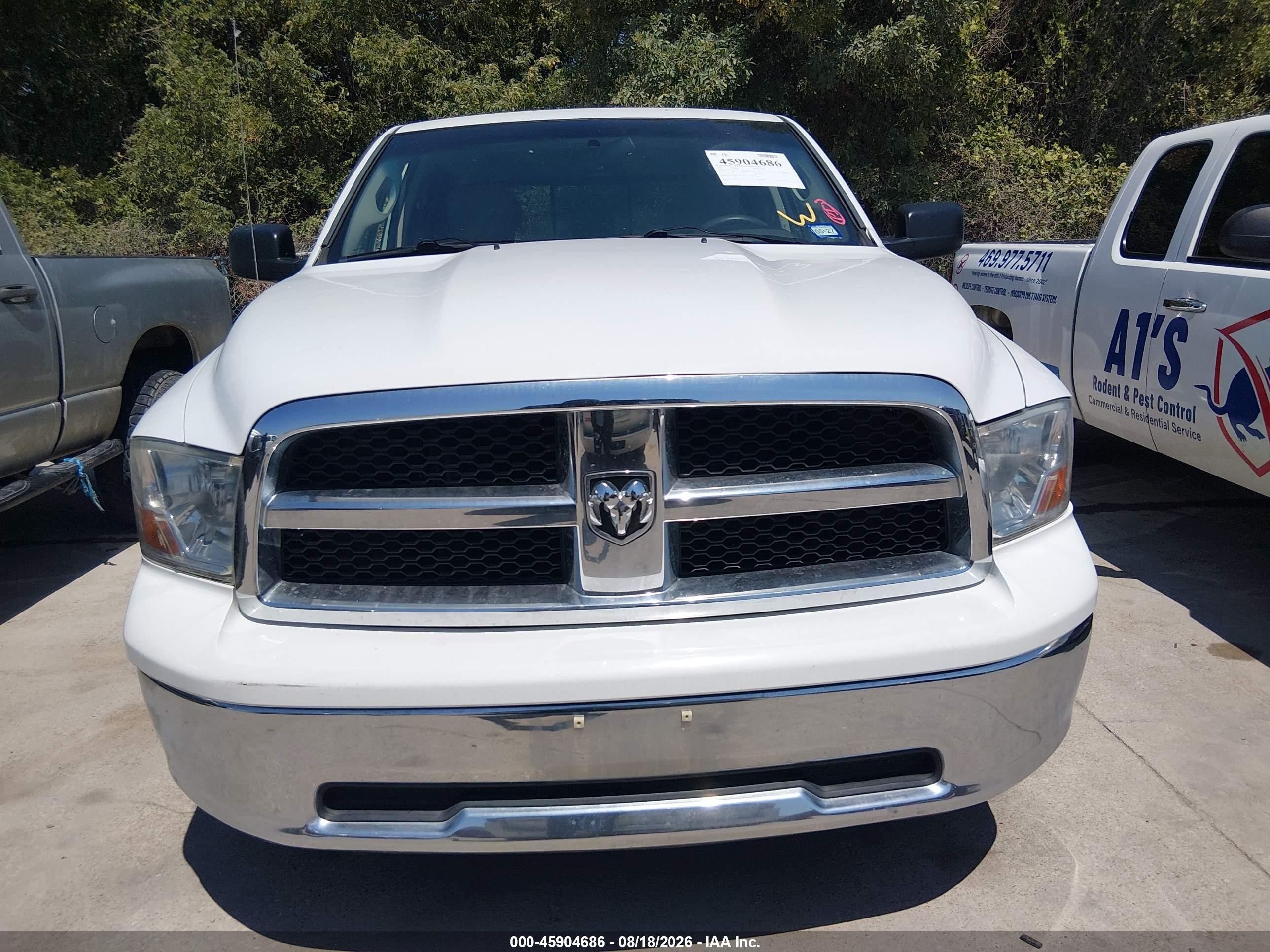 2010 Dodge Ram 1500 Slt/sport/trx White vin: 1D7RB1CP3AS189917