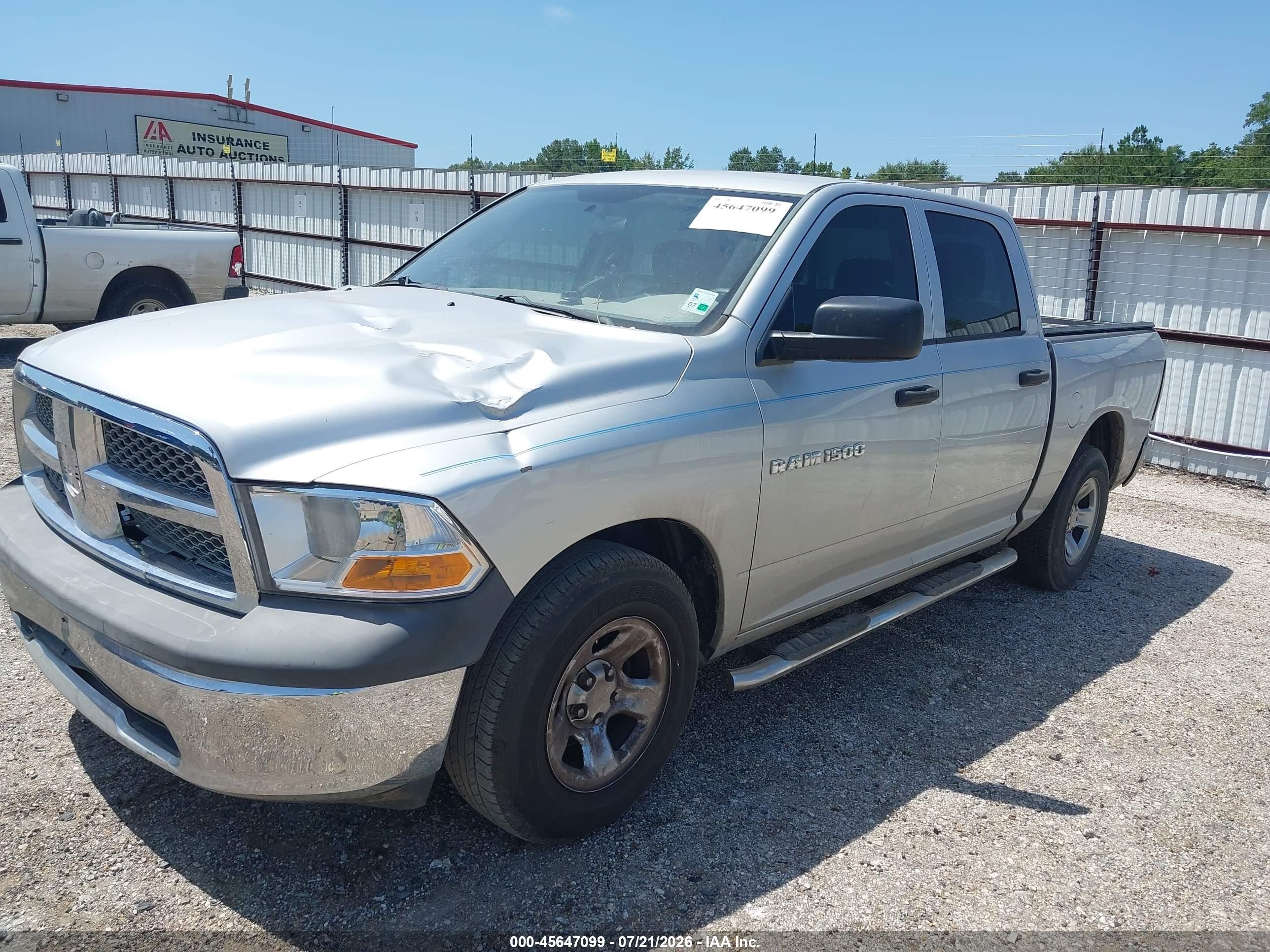 2011 Ram Ram 1500 St Silver vin: 1D7RB1CP3BS533408