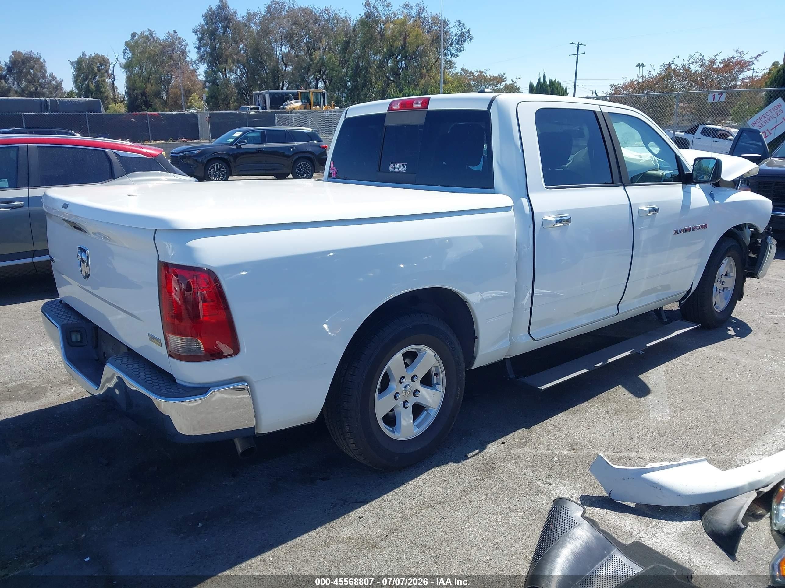 2011 Ram Ram 1500 Slt White vin: 1D7RB1CP5BS547469