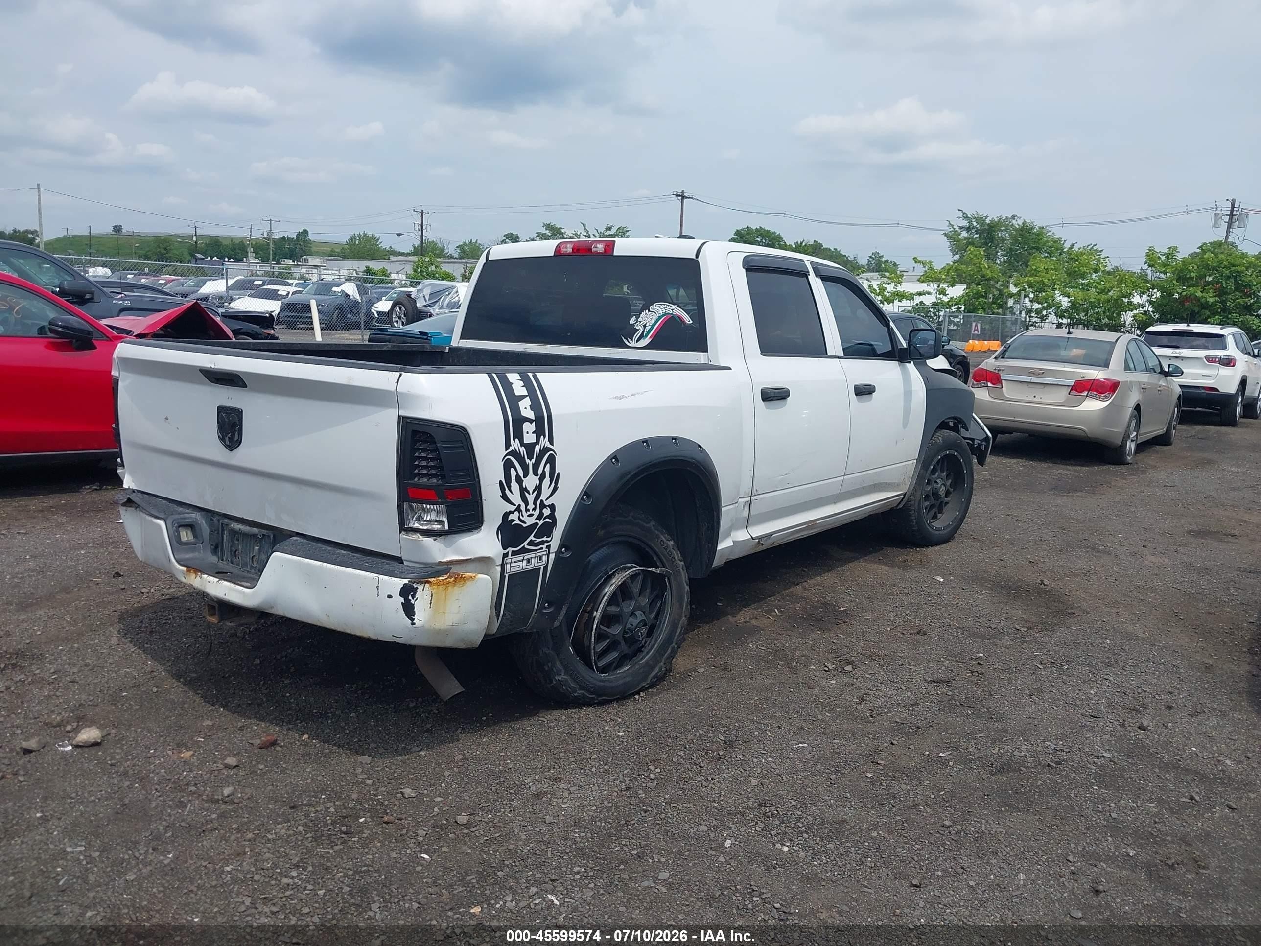 2010 Dodge Ram 1500 St White vin: 1D7RB1CP6AS156040