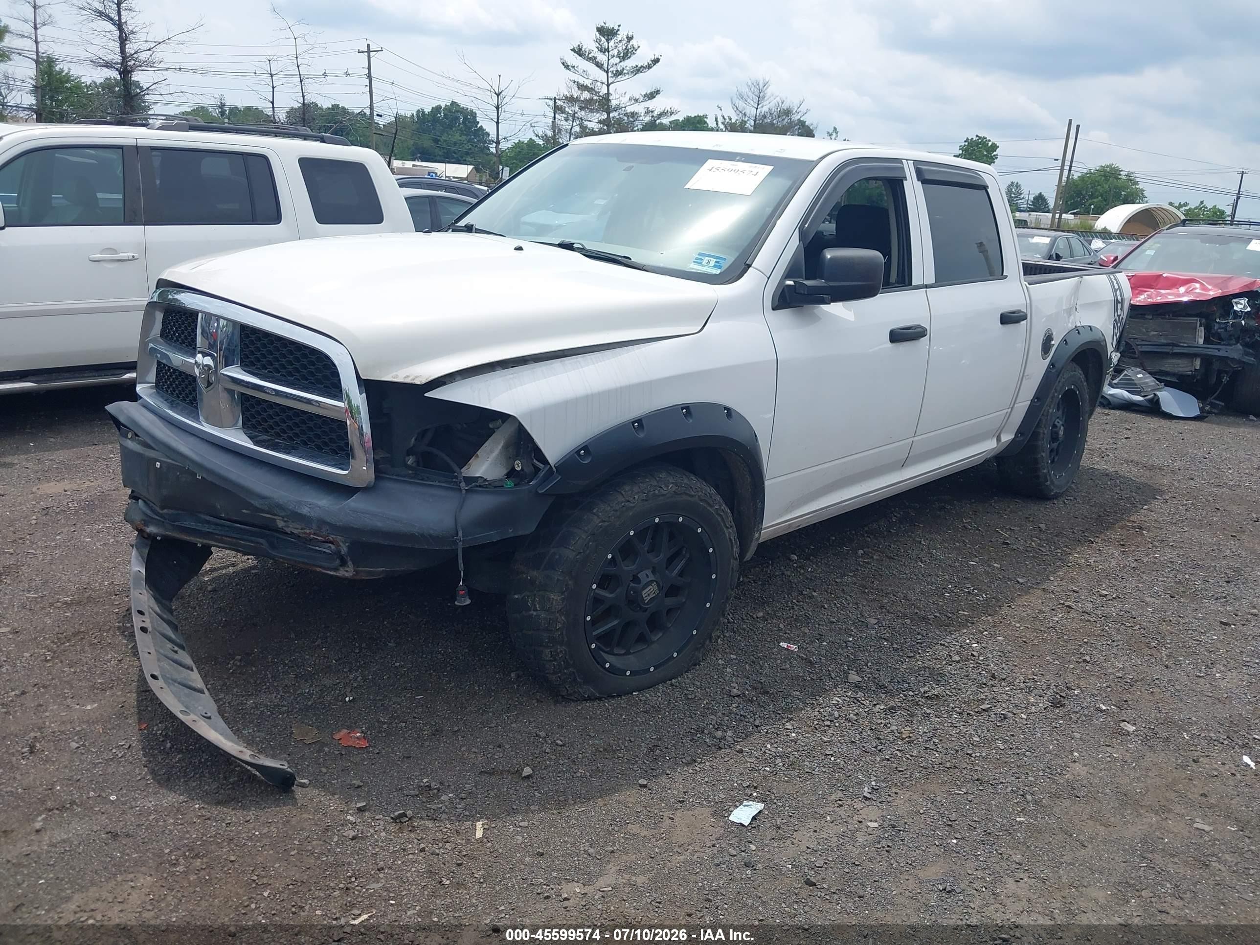 2010 Dodge Ram 1500 St White vin: 1D7RB1CP6AS156040