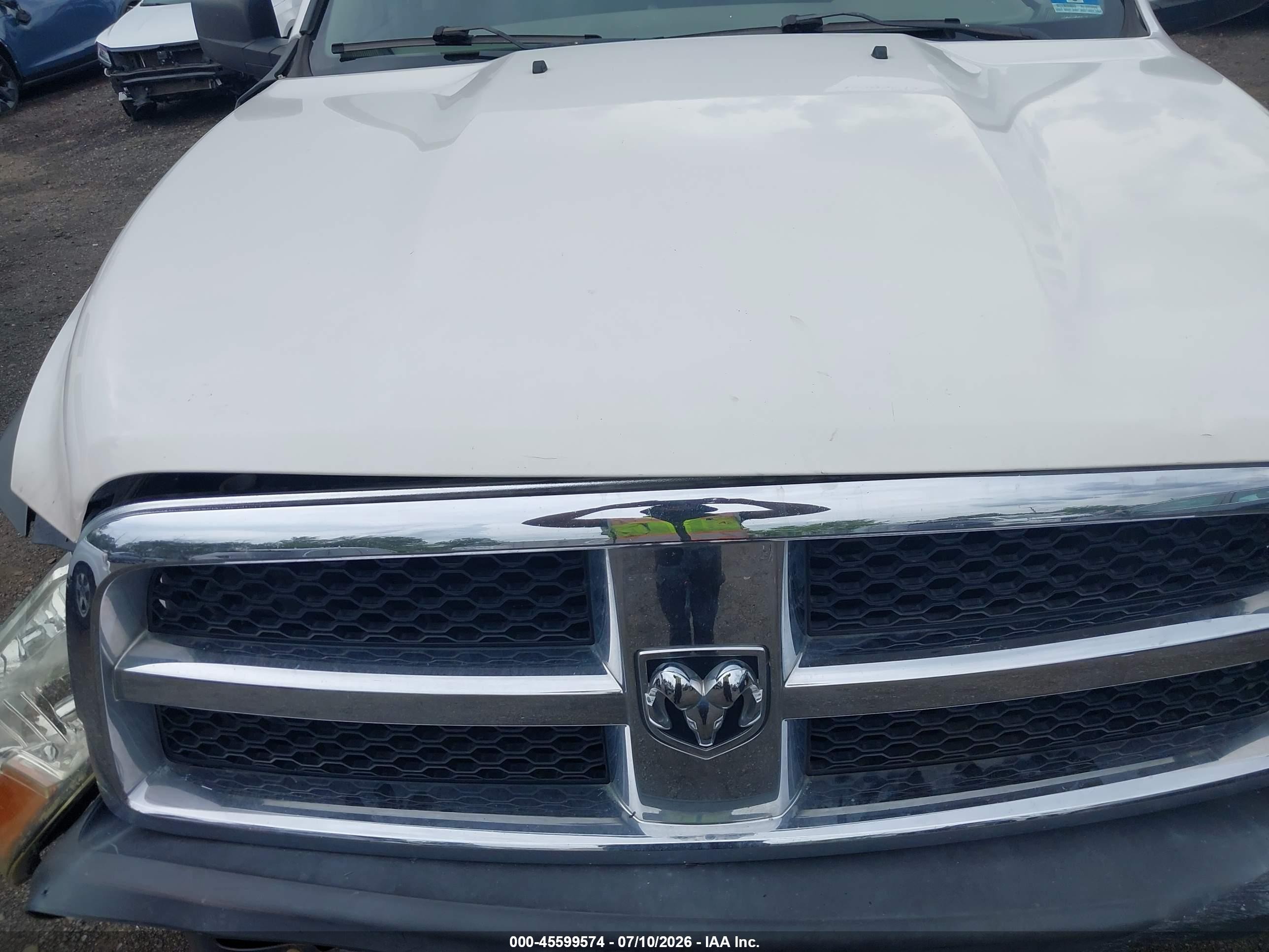2010 Dodge Ram 1500 St White vin: 1D7RB1CP6AS156040