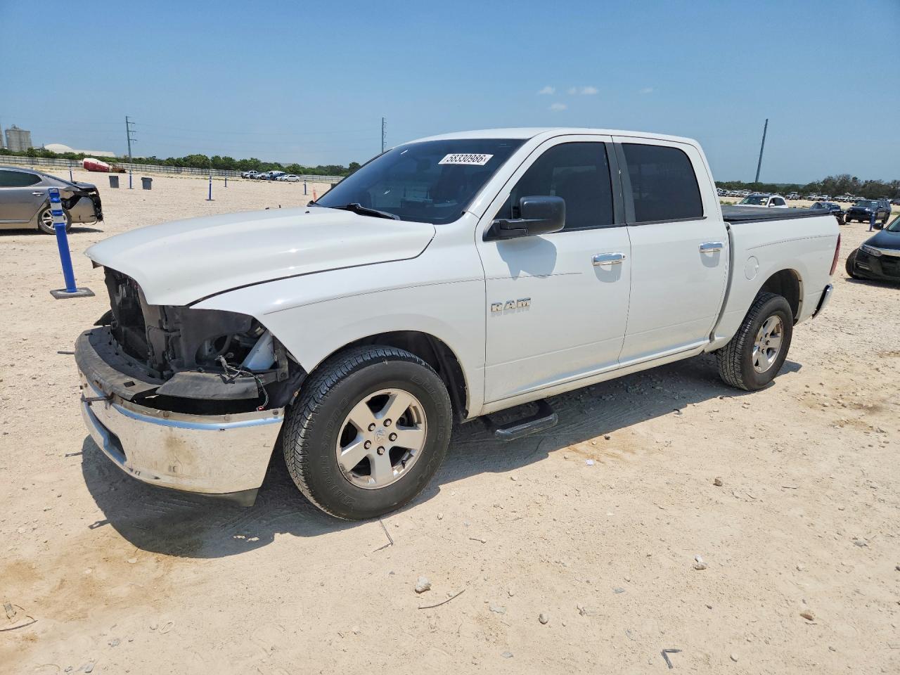 2010 Dodge Ram 1500 White vin: 1D7RB1CP8AS138350
