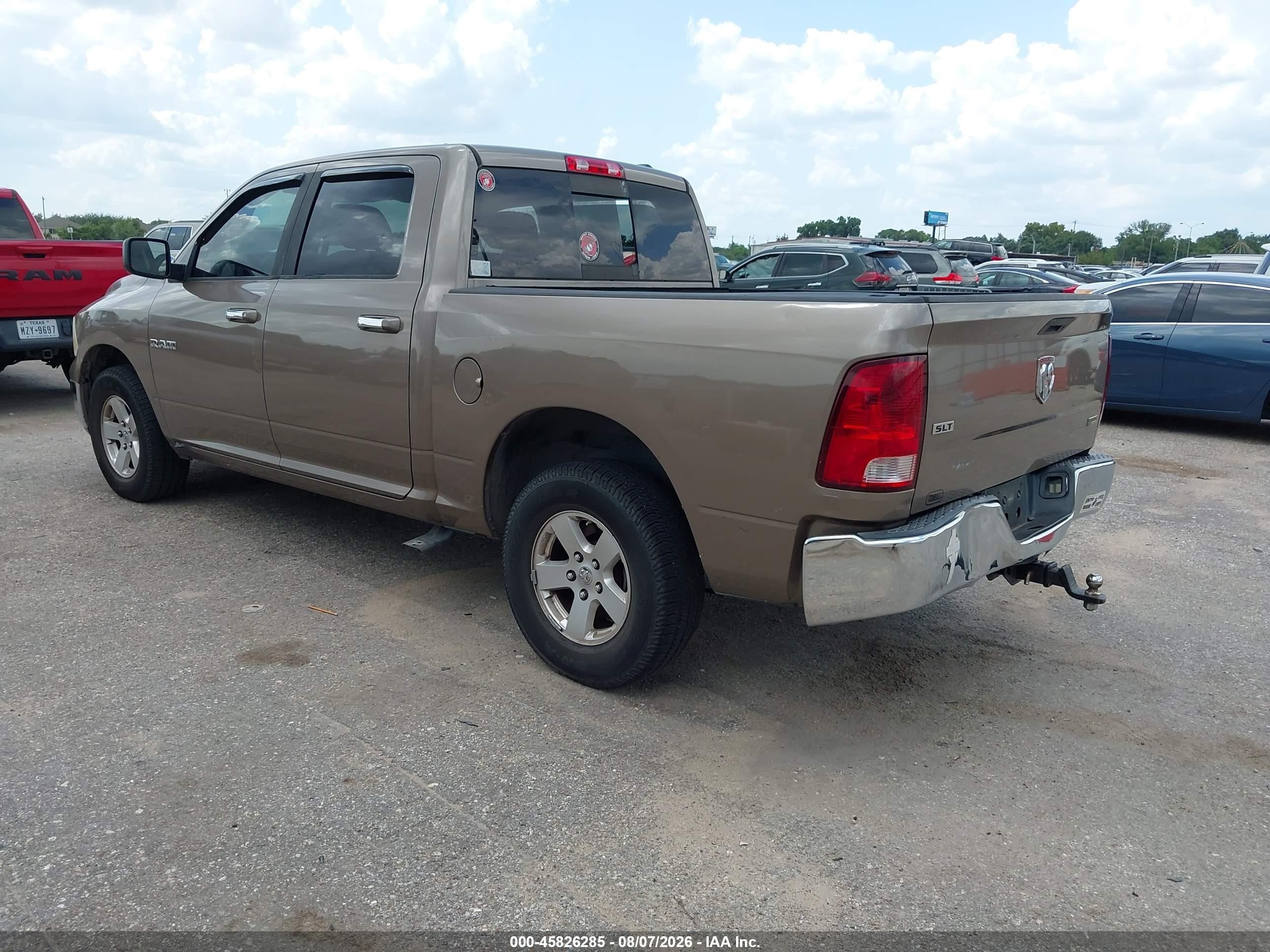 2010 Dodge Ram 1500 Slt/sport/trx Tan vin: 1D7RB1CP8AS156198