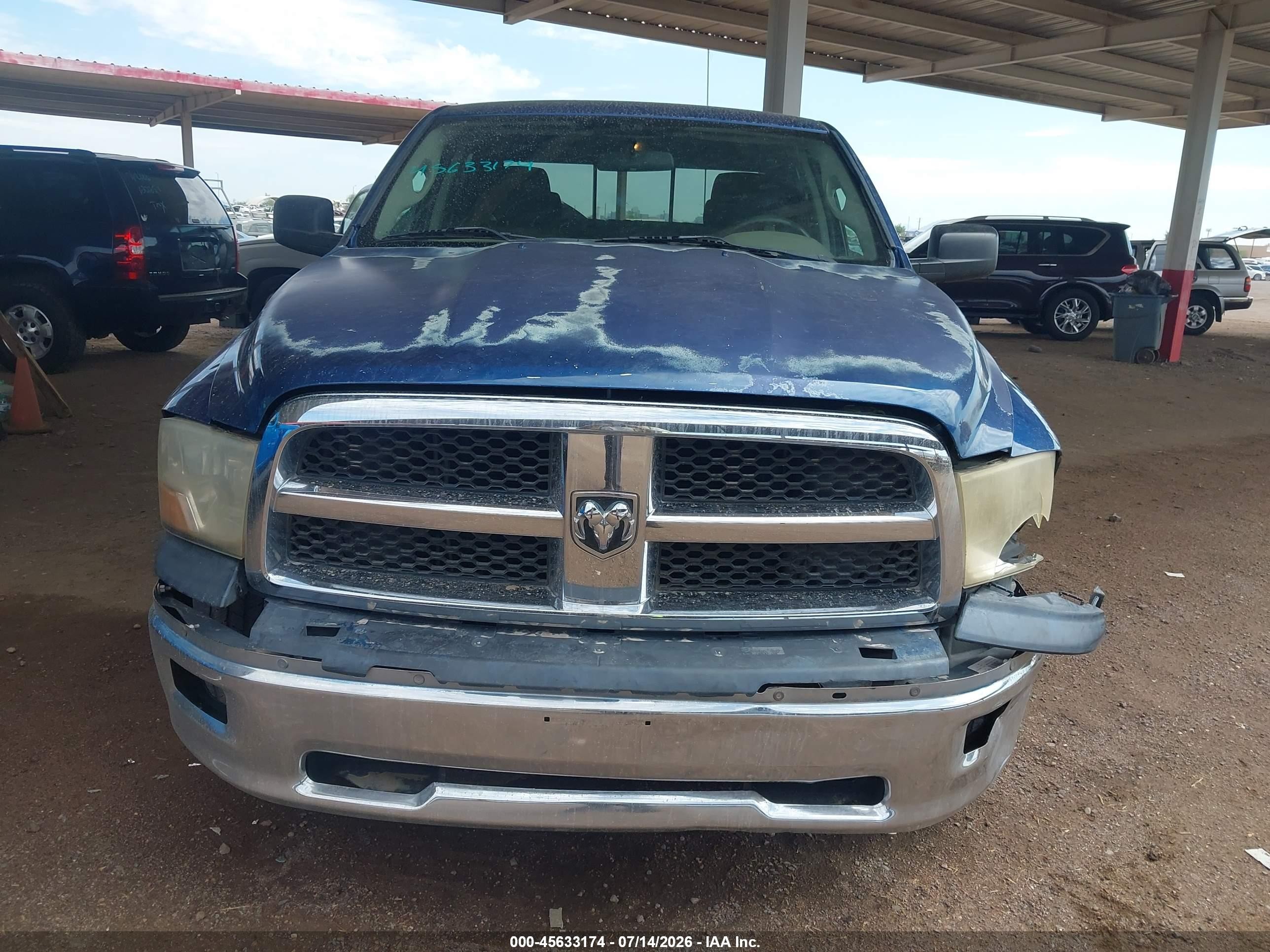 2010 Dodge Ram 1500 Slt/sport/trx Blue vin: 1D7RB1CP8AS196233