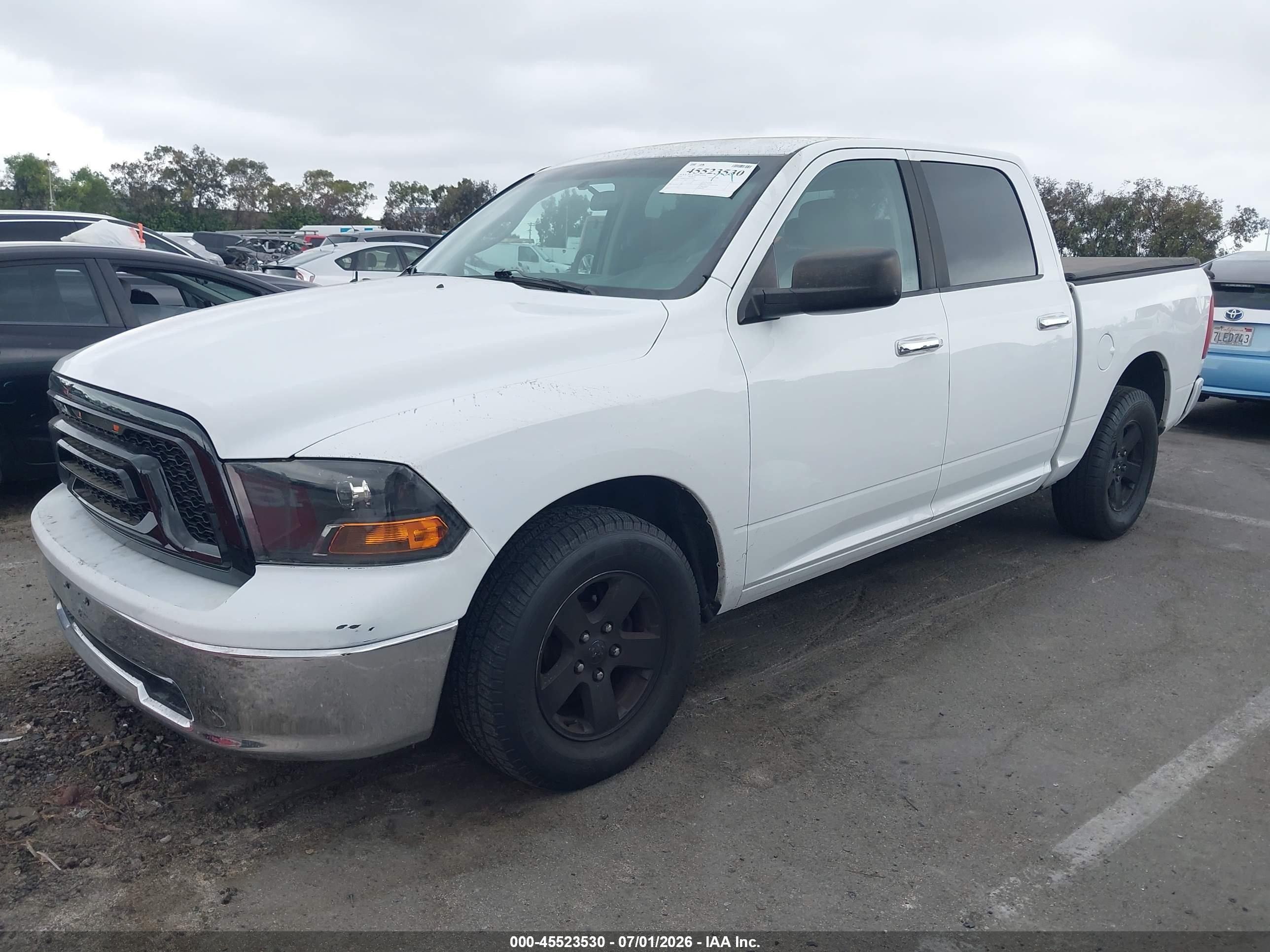 2010 Dodge Ram 1500 Slt/sport/trx White vin: 1D7RB1CP9AS153455