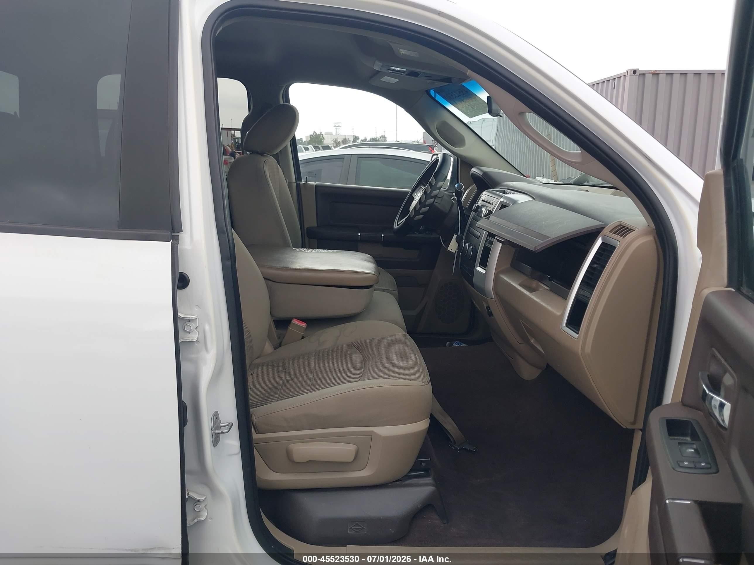 2010 Dodge Ram 1500 Slt/sport/trx White vin: 1D7RB1CP9AS153455