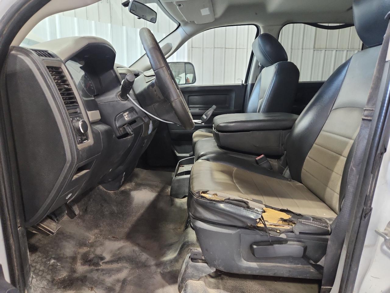 2011 Dodge Ram 1500 White vin: 1D7RB1CPXBS692703 Damage: Steering Wheel, Worn, Acceptable