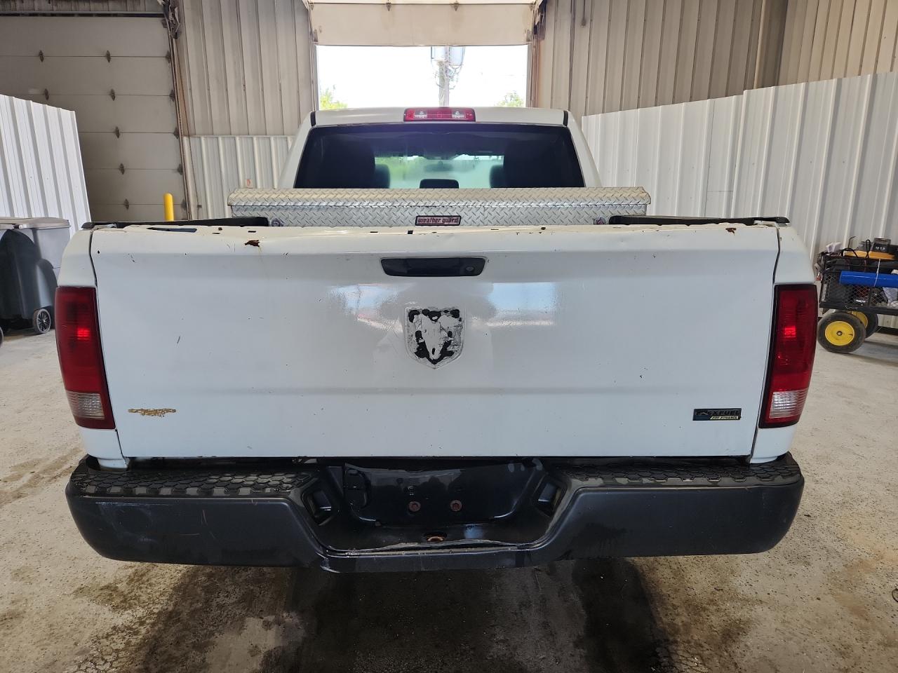 2011 Dodge Ram 1500 White vin: 1D7RB1CPXBS692703 Damage: Rear Metal Bumper Painted, Multiple Dents/Paint Damage, 3