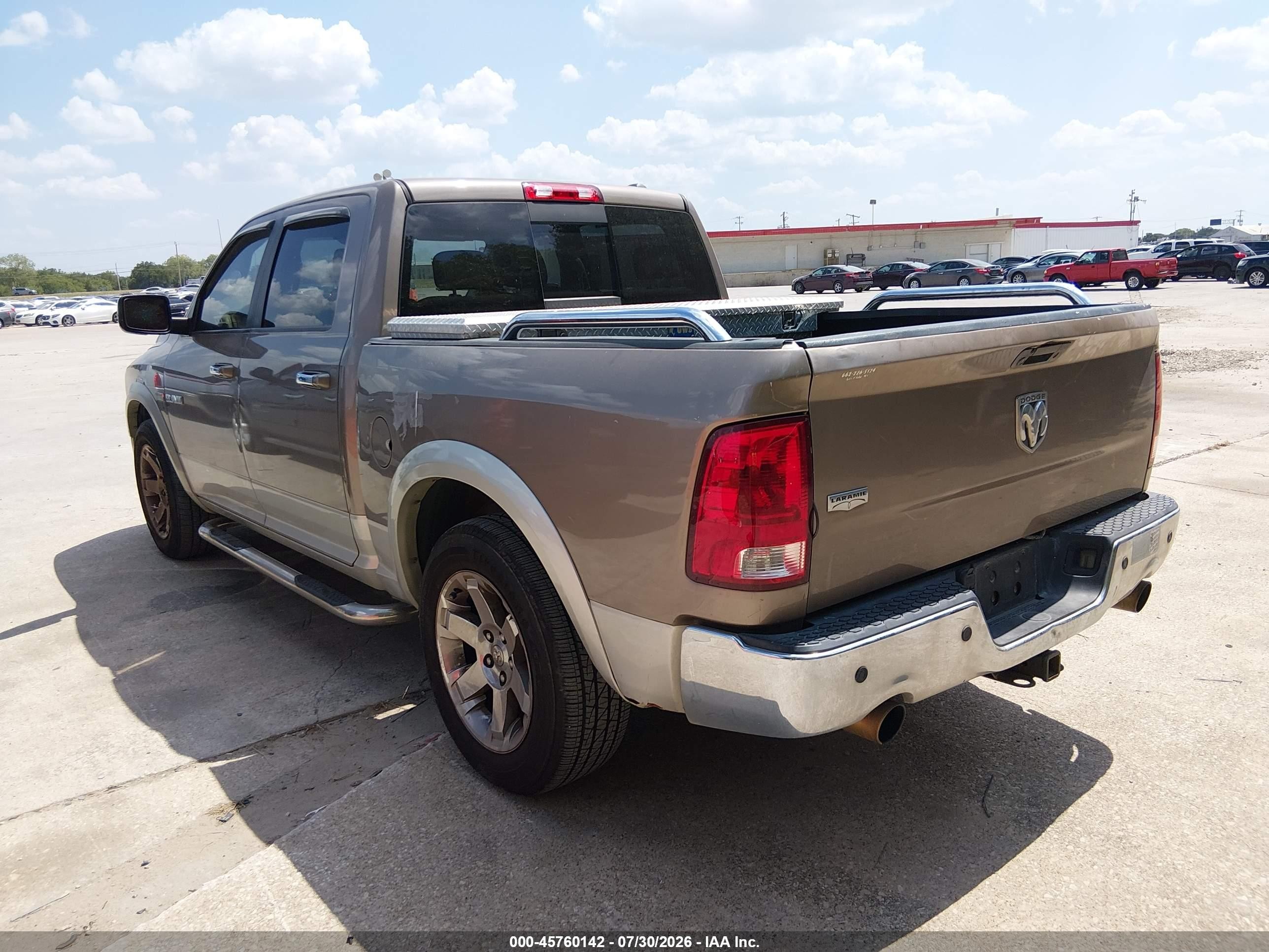 2010 Dodge Ram 1500 Laramie Gold vin: 1D7RB1CT0AS235796