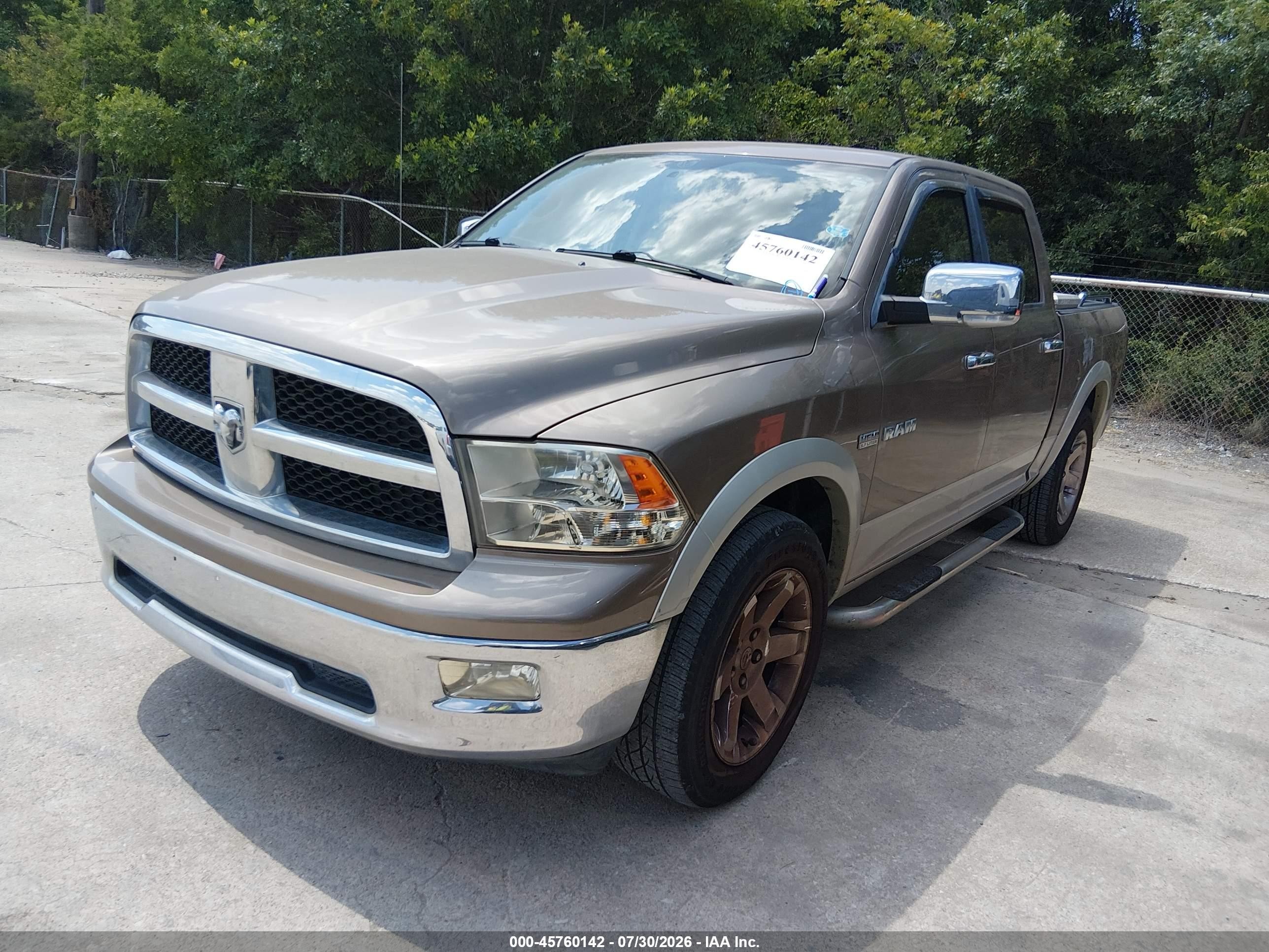 2010 Dodge Ram 1500 Laramie Gold vin: 1D7RB1CT0AS235796