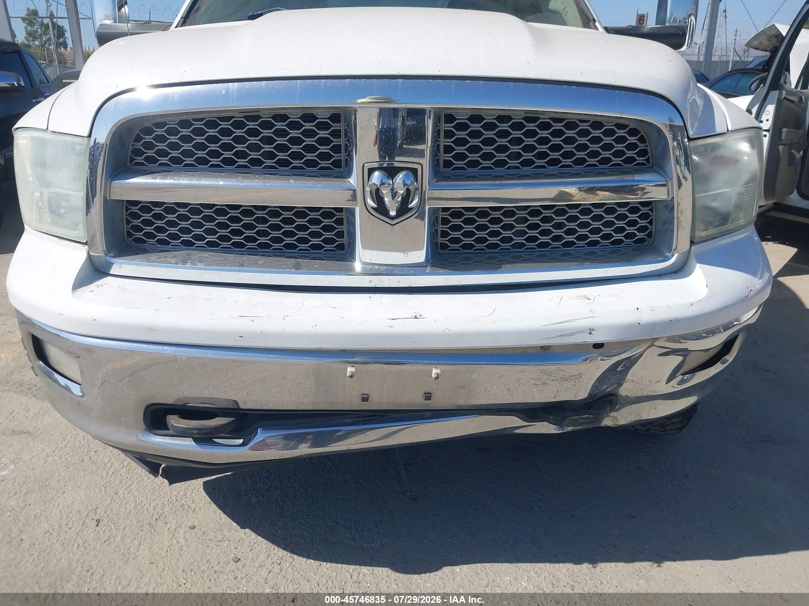 2010 Dodge Ram 1500 Laramie White vin: 1D7RB1CT1AS213385