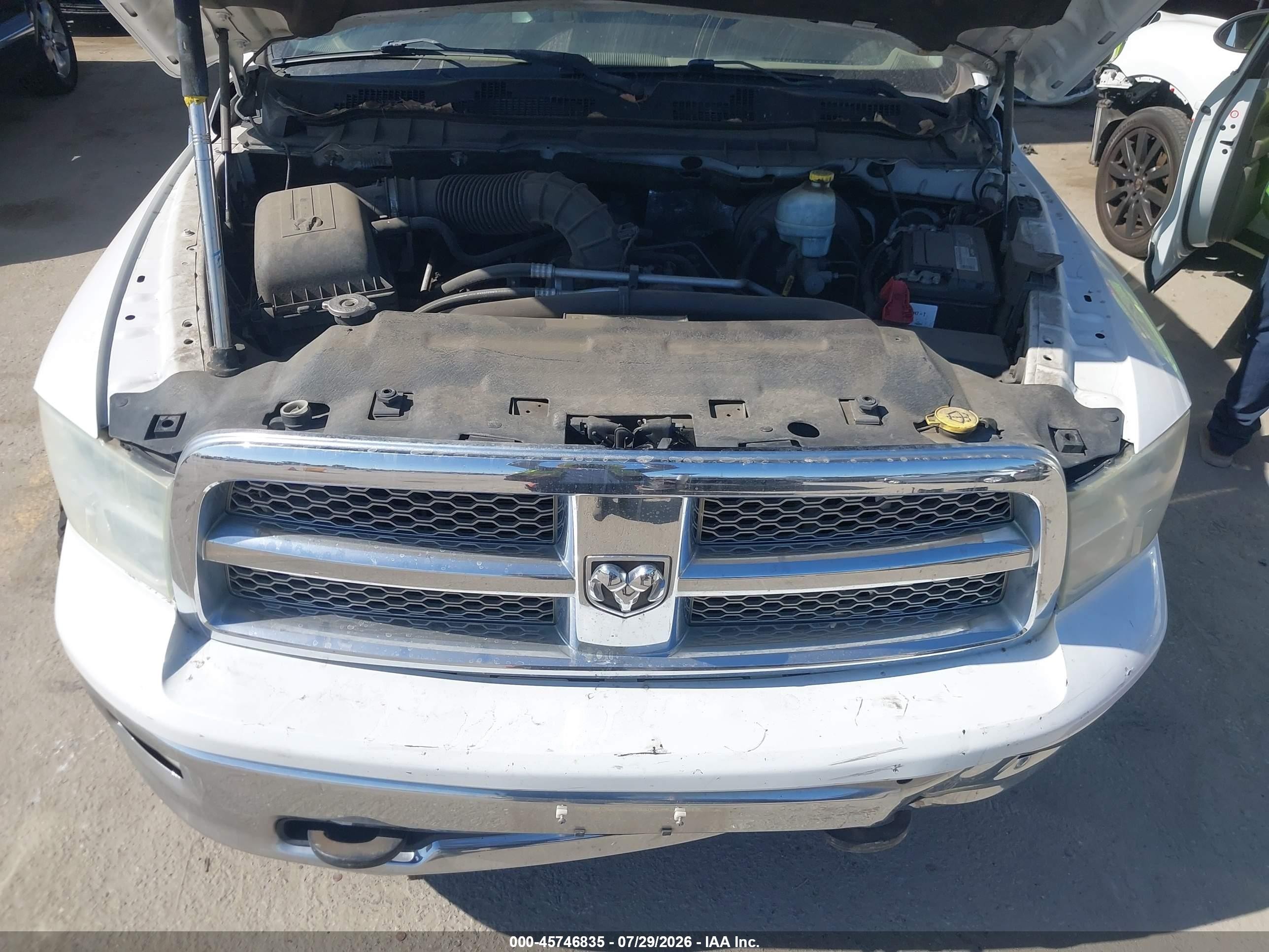 2010 Dodge Ram 1500 Laramie White vin: 1D7RB1CT1AS213385
