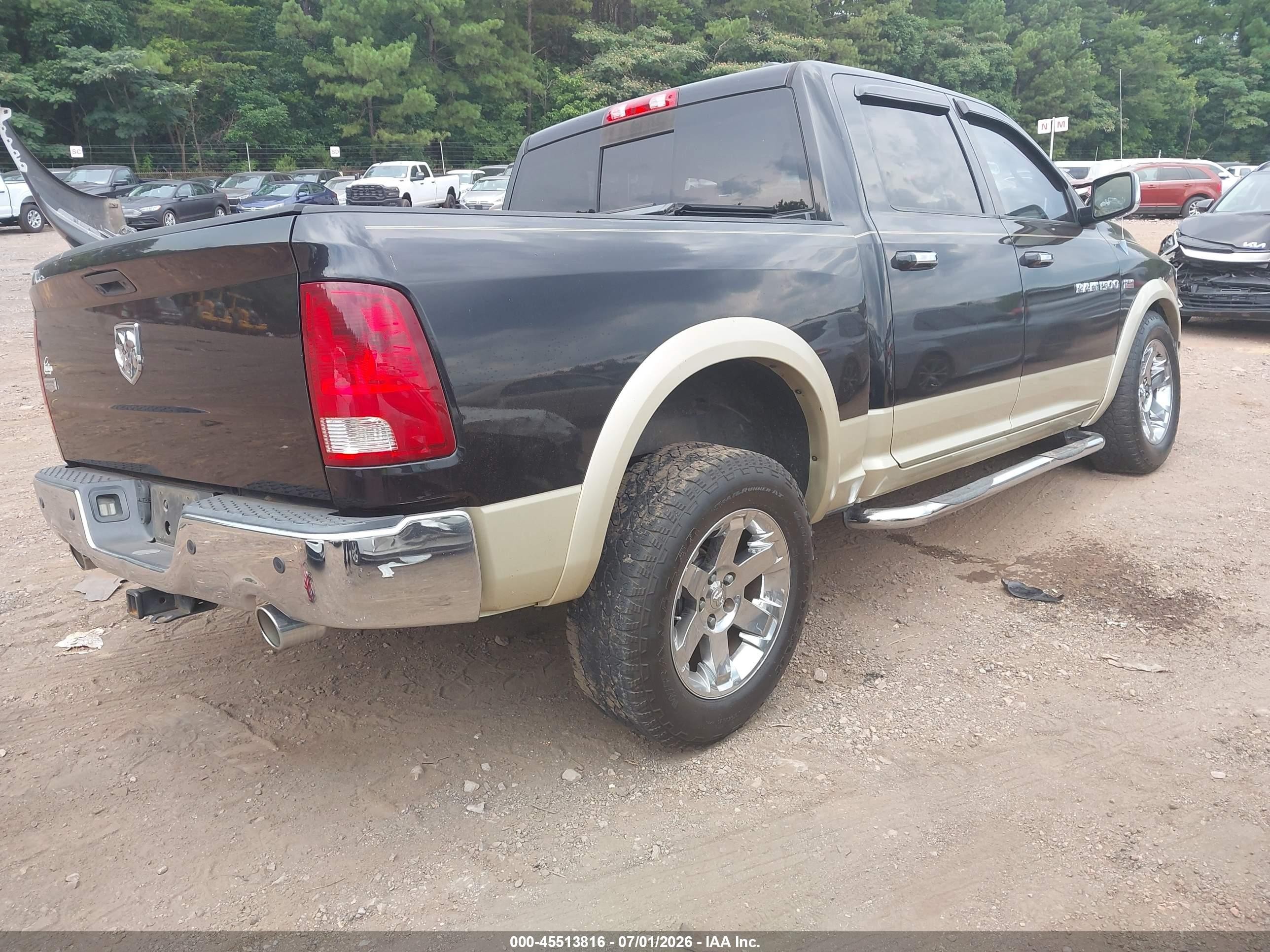 2011 Ram Ram 1500 Laramie Black vin: 1D7RB1CT1BS550768