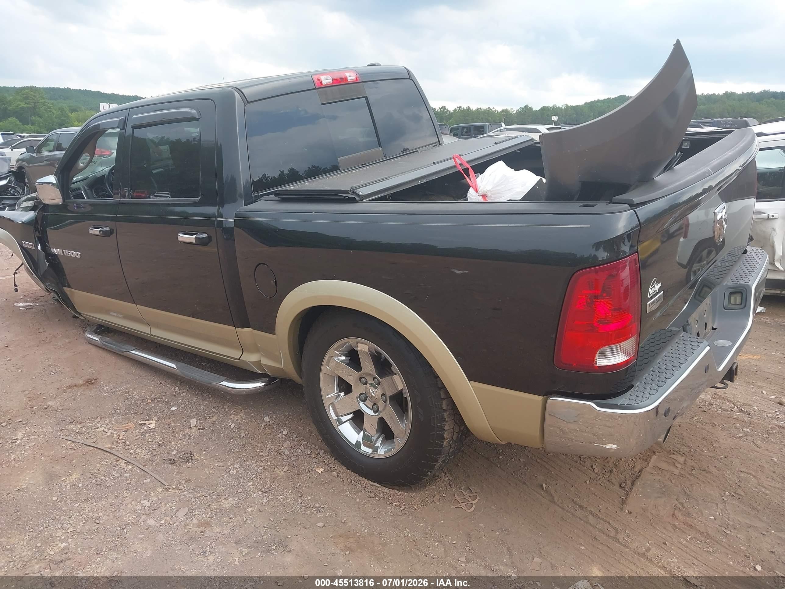 2011 Ram Ram 1500 Laramie Black vin: 1D7RB1CT1BS550768