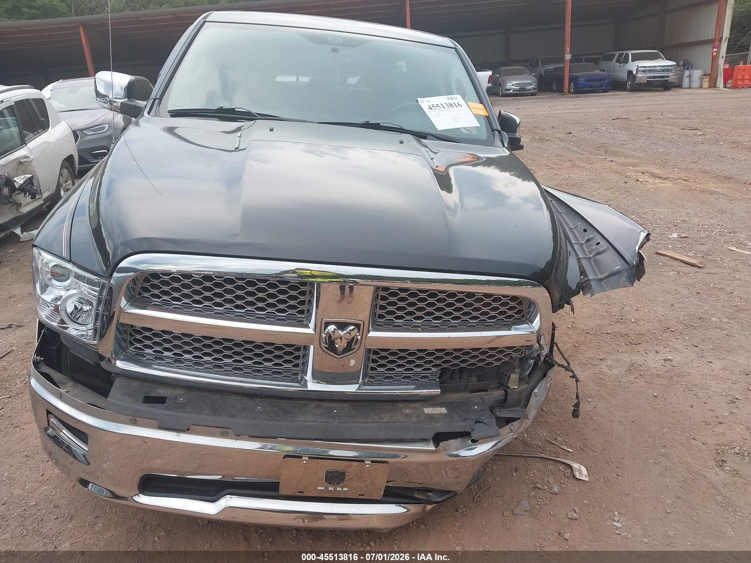 2011 Ram Ram 1500 Laramie Black vin: 1D7RB1CT1BS550768