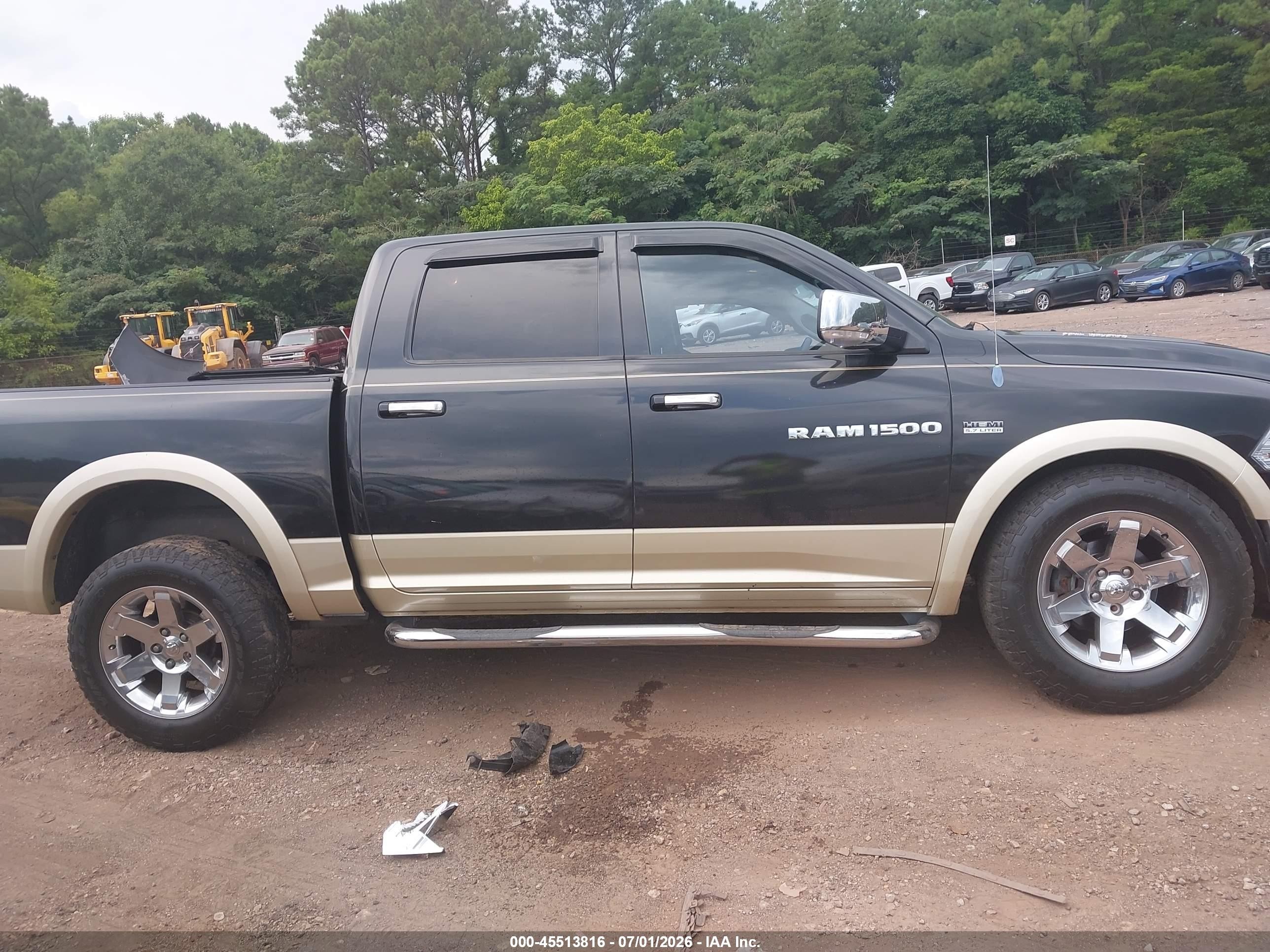 2011 Ram Ram 1500 Laramie Black vin: 1D7RB1CT1BS550768