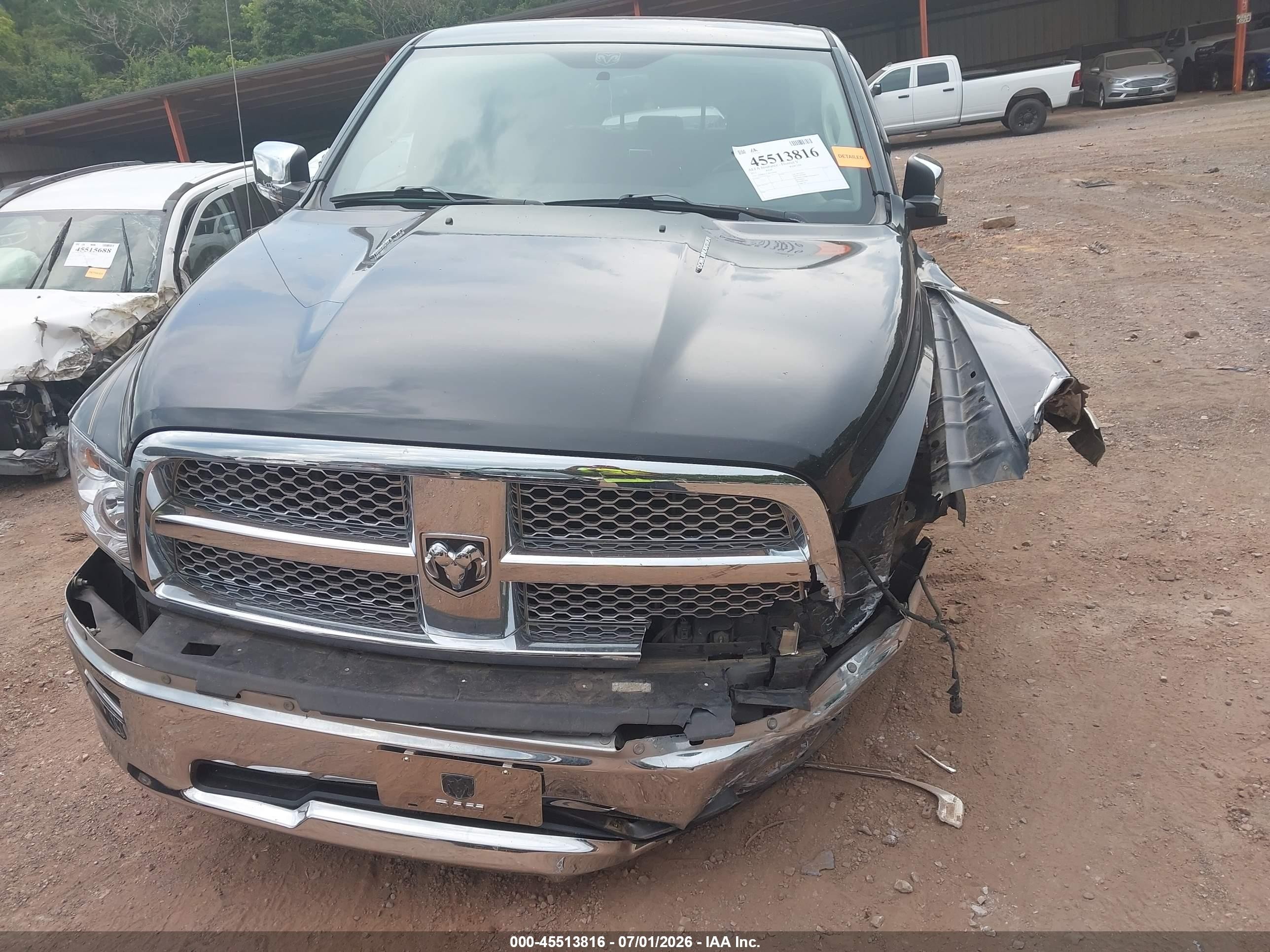 2011 Ram Ram 1500 Laramie Black vin: 1D7RB1CT1BS550768