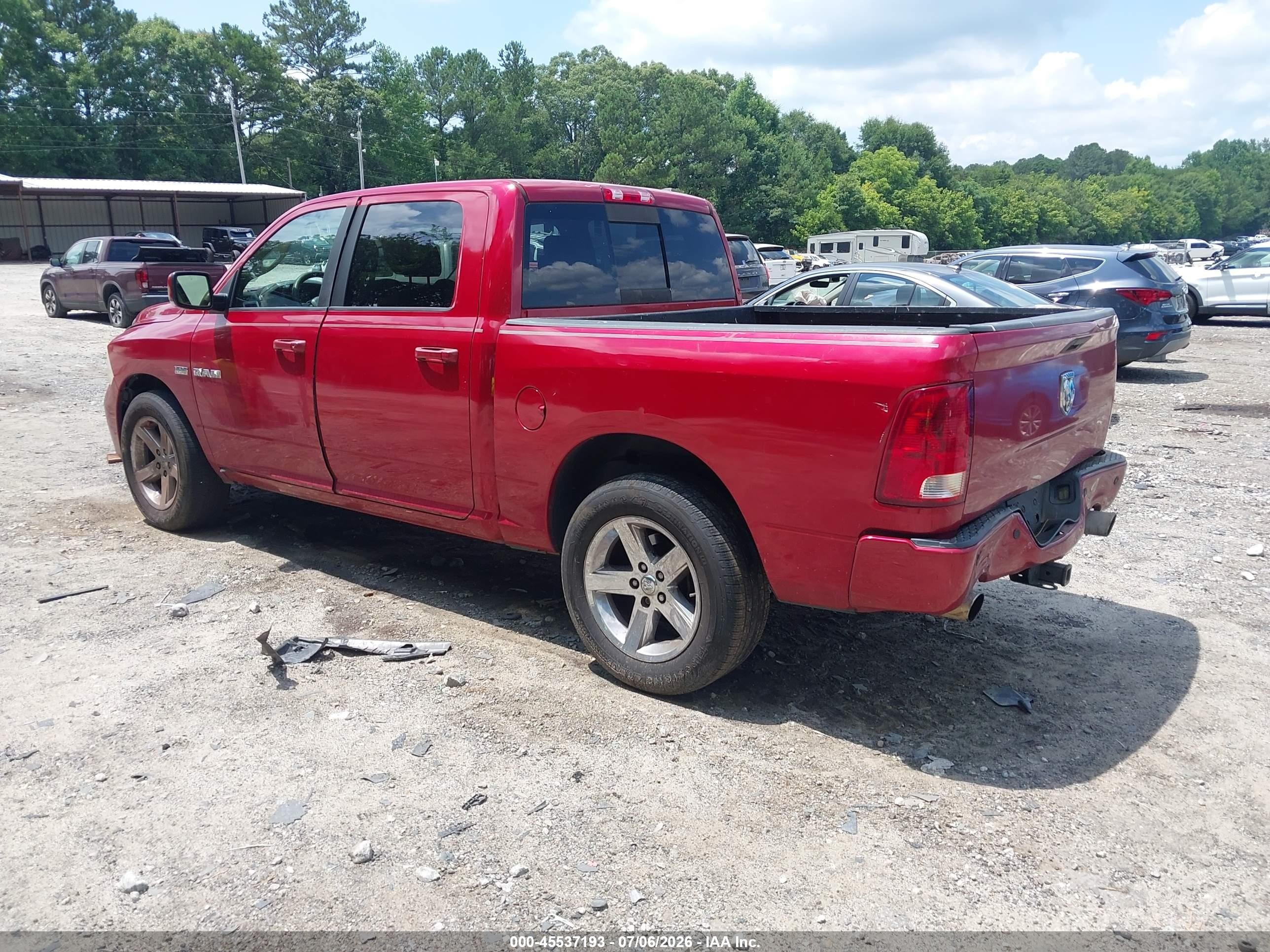 2010 Dodge Ram 1500 Slt/sport/trx Red vin: 1D7RB1CT2AS179716