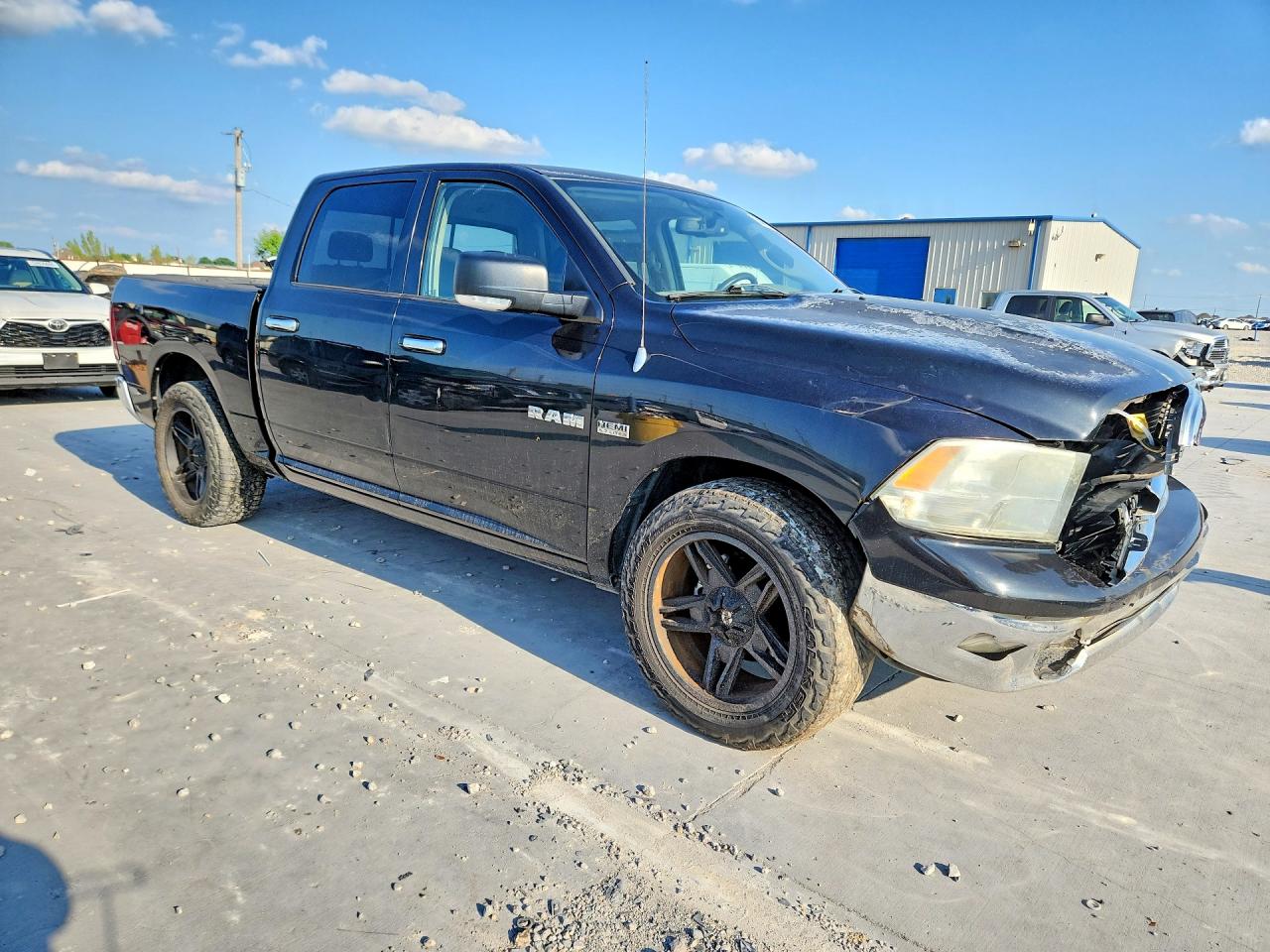 2010 Dodge Ram 1500 Black vin: 1D7RB1CT2AS203805