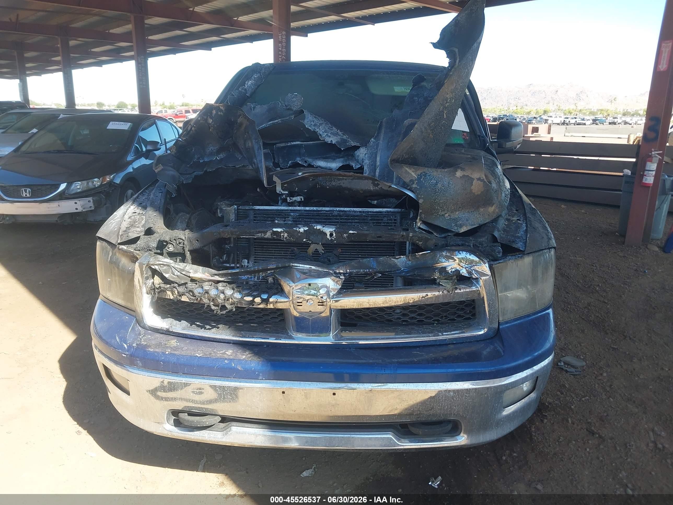 2010 Dodge Ram 1500 Slt/sport/trx Blue vin: 1D7RB1CT3AS115619