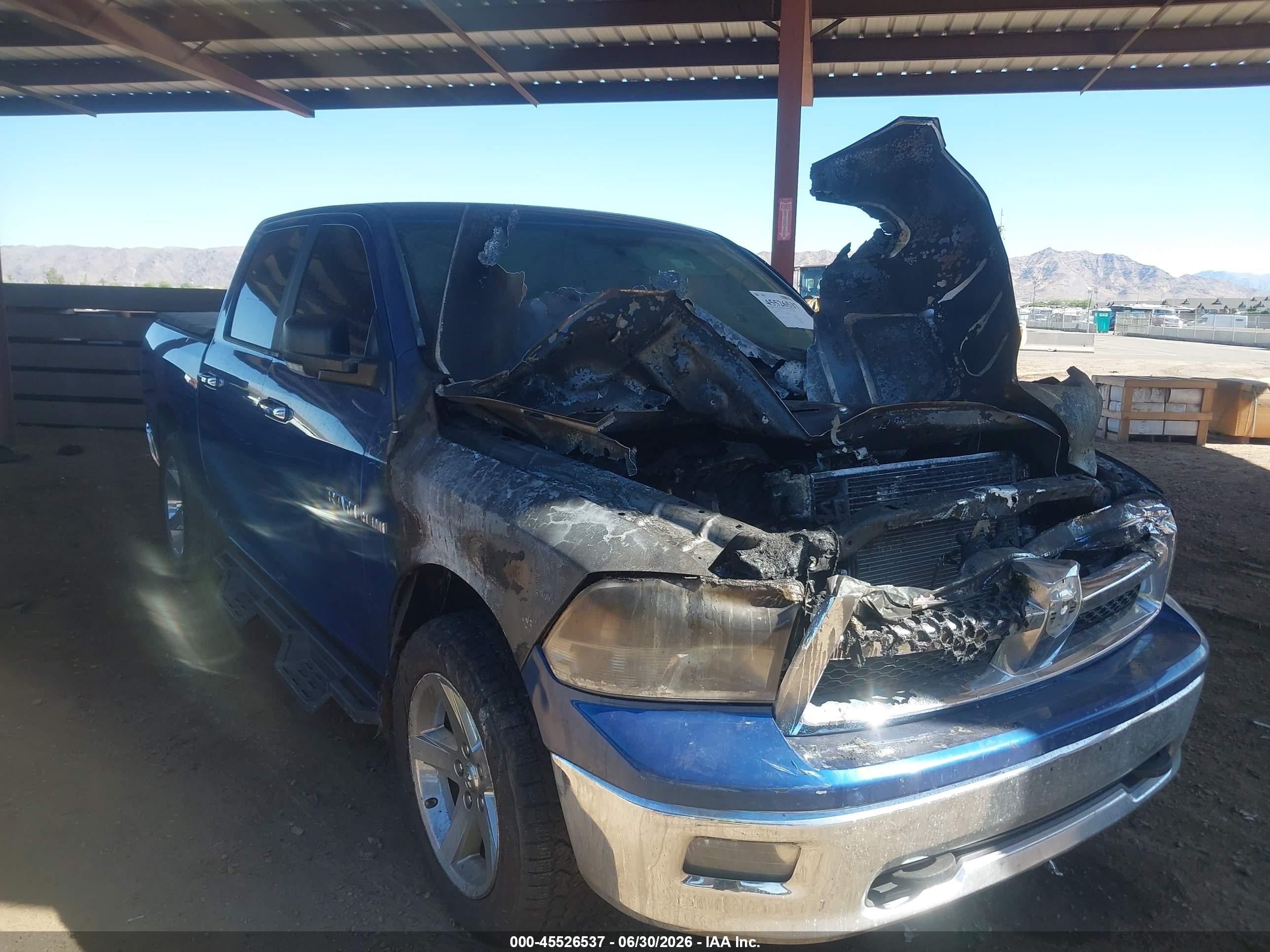 2010 Dodge Ram 1500 Slt/sport/trx Blue vin: 1D7RB1CT3AS115619