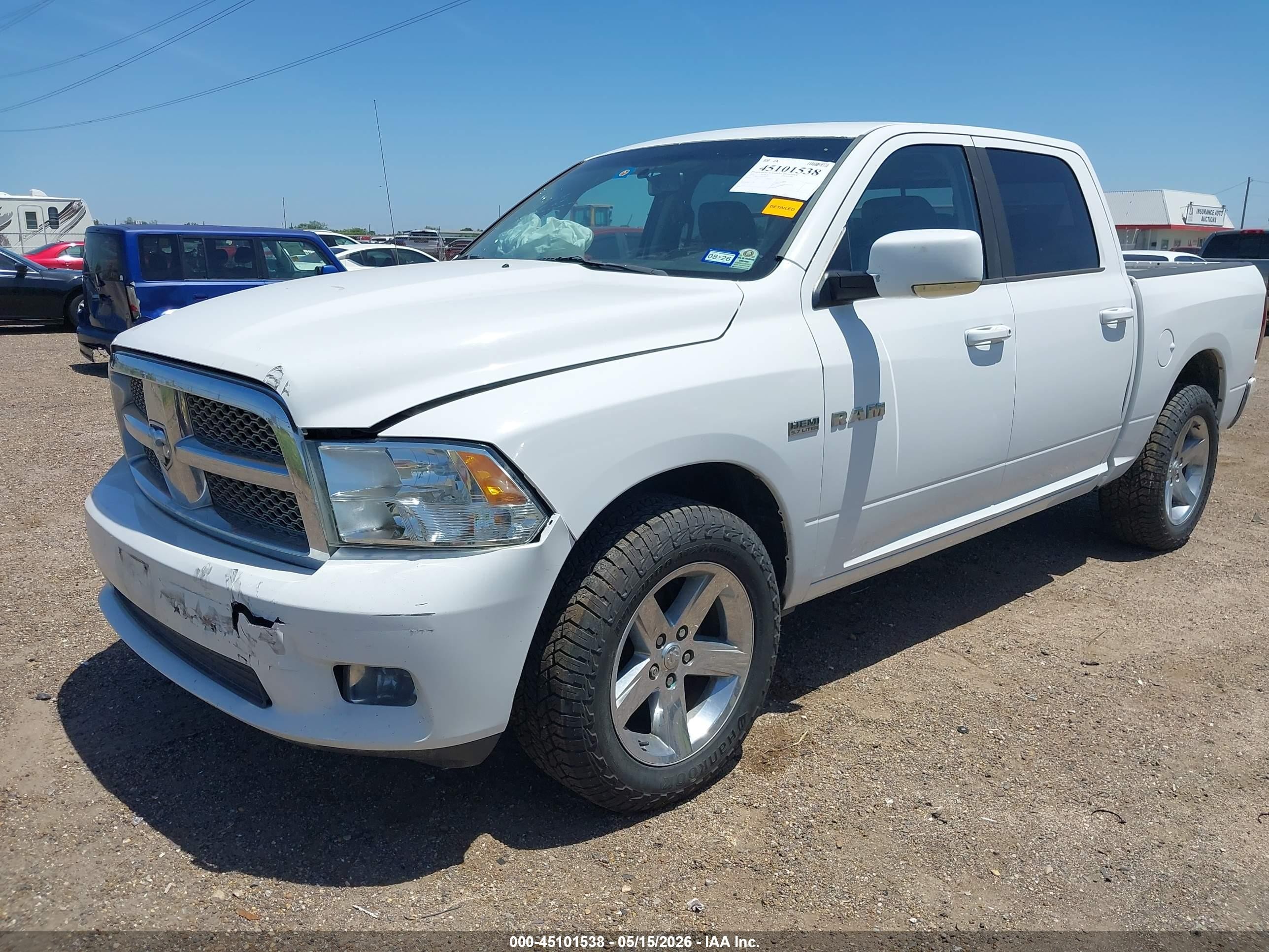 2010 Dodge Ram 1500 Slt/sport/trx White vin: 1D7RB1CT3AS176436